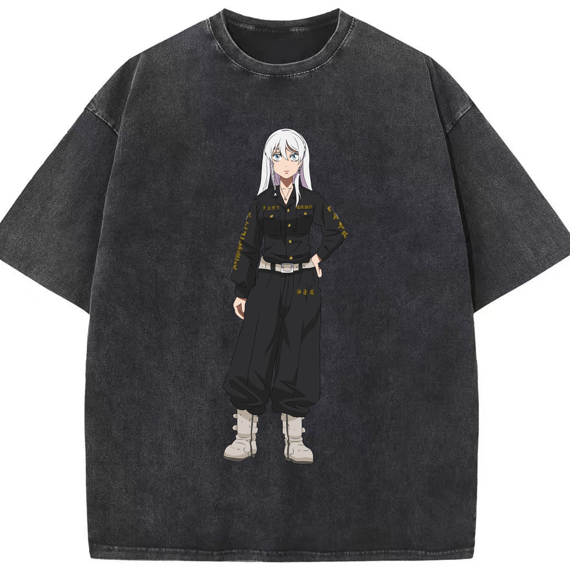 （画像用） 東京リベンジャーズ Tokyo Revengers 綿100% ヴィンテージ風 半袖Tシャツ（フロントプリント）