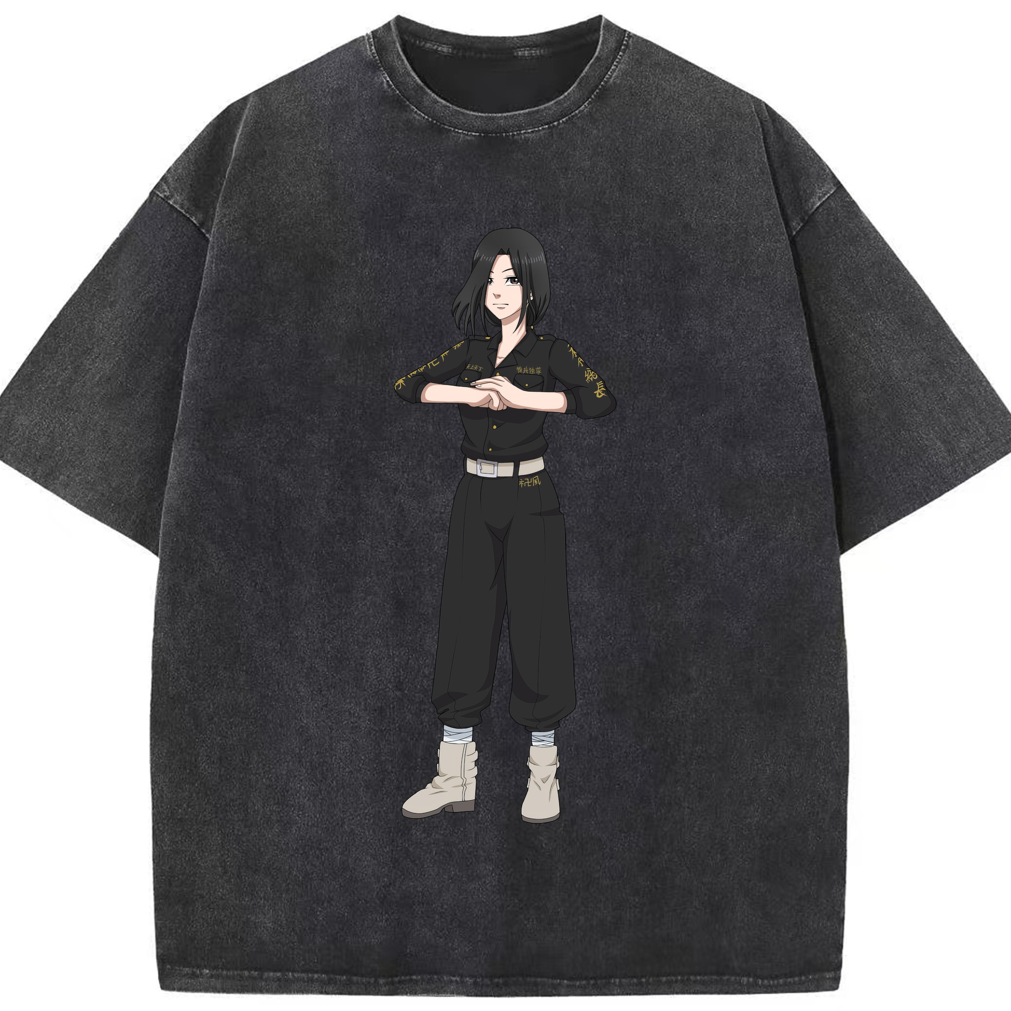 （画像用） 東京リベンジャーズ Tokyo Revengers 綿100% ヴィンテージ風 半袖Tシャツ（フロントプリント）