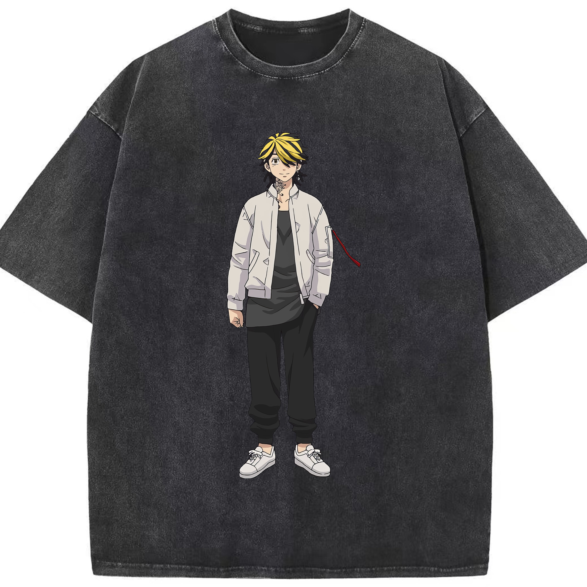 （画像用） 東京リベンジャーズ Tokyo Revengers 綿100% ヴィンテージ風 半袖Tシャツ（フロントプリント）