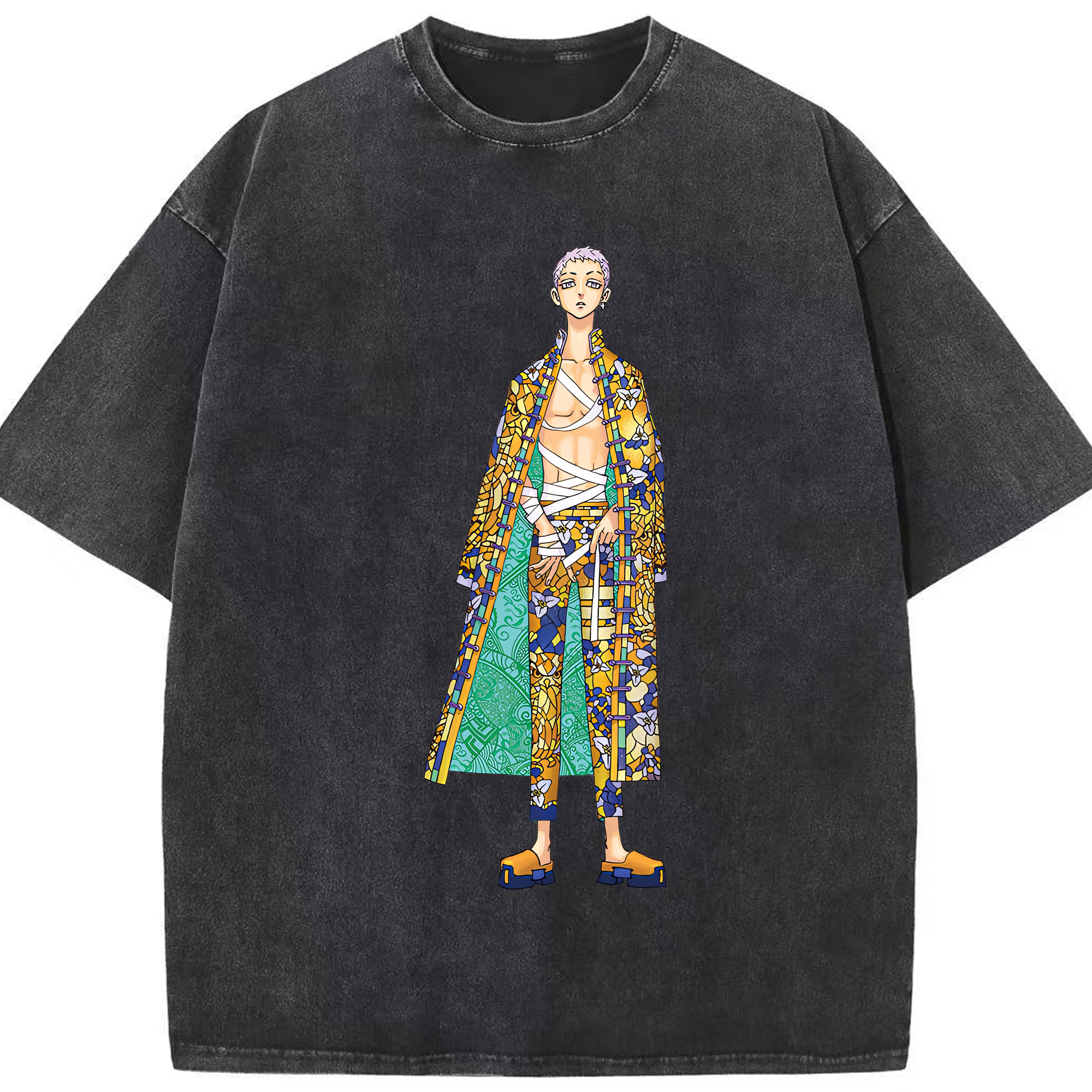 （画像用） 東京リベンジャーズ Tokyo Revengers 綿100% ヴィンテージ風 半袖Tシャツ（フロントプリント）
