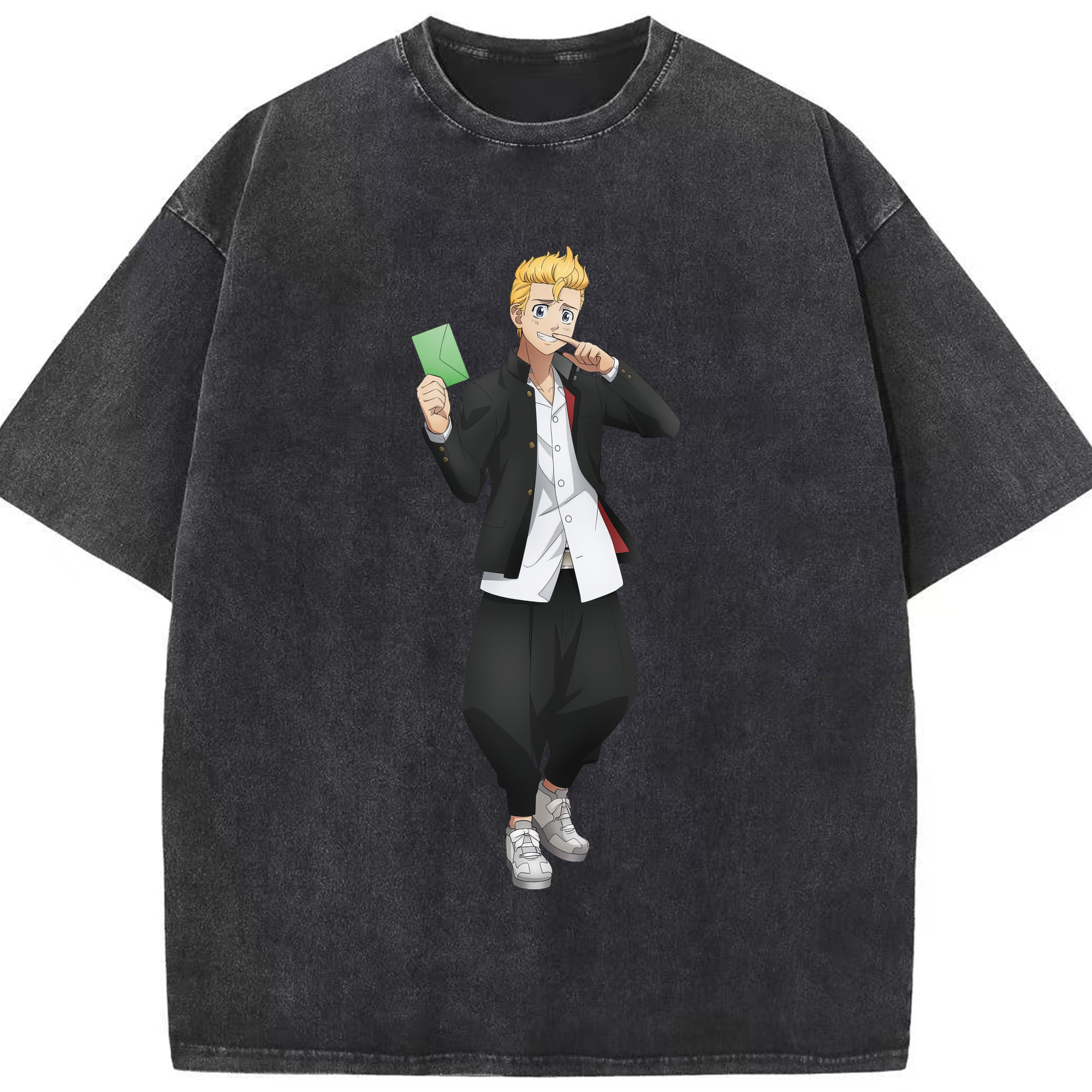 （画像用） 東京リベンジャーズ Tokyo Revengers 綿100% ヴィンテージ風 半袖Tシャツ（フロントプリント）