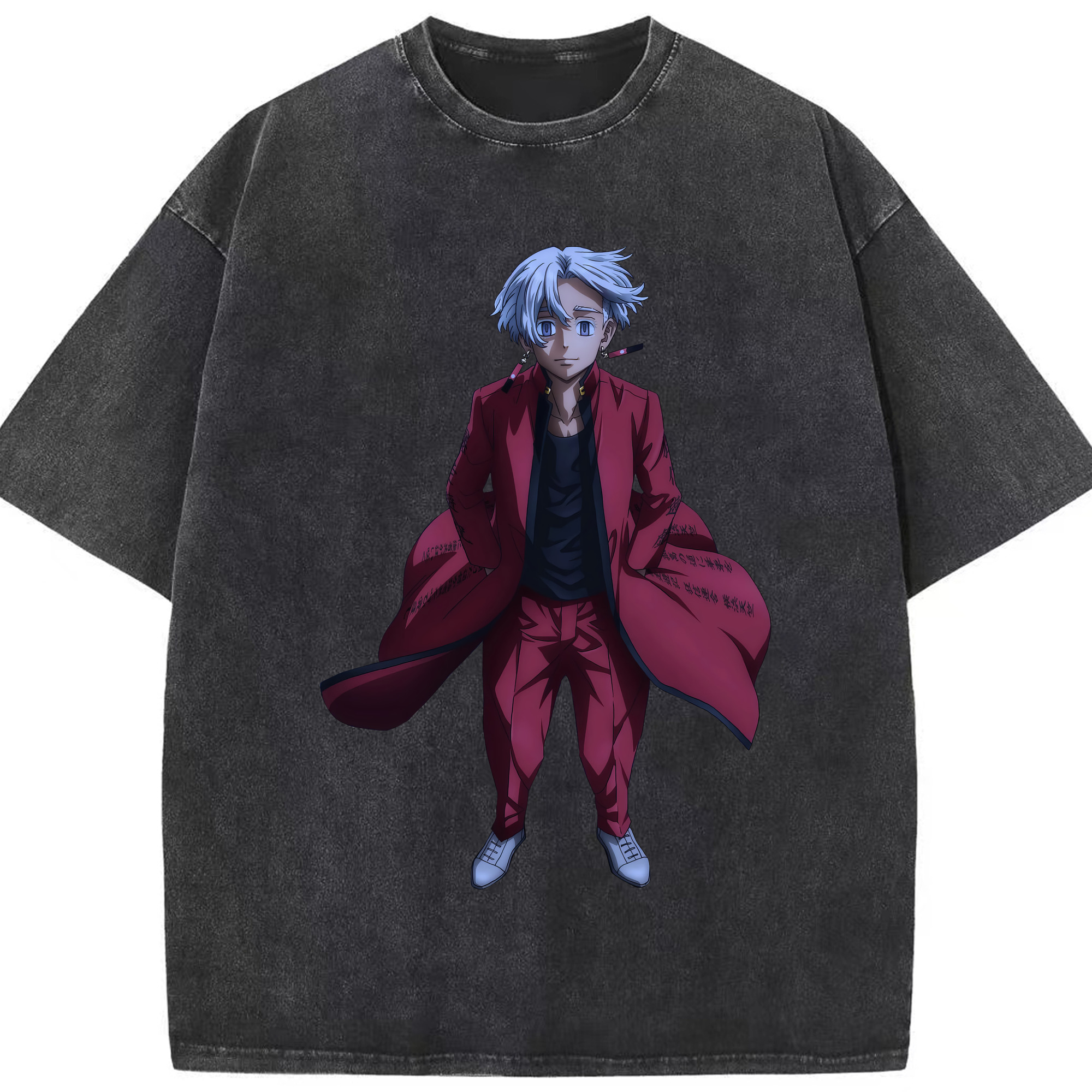 （画像用） 東京リベンジャーズ Tokyo Revengers 綿100% ヴィンテージ風 半袖Tシャツ（フロントプリント）