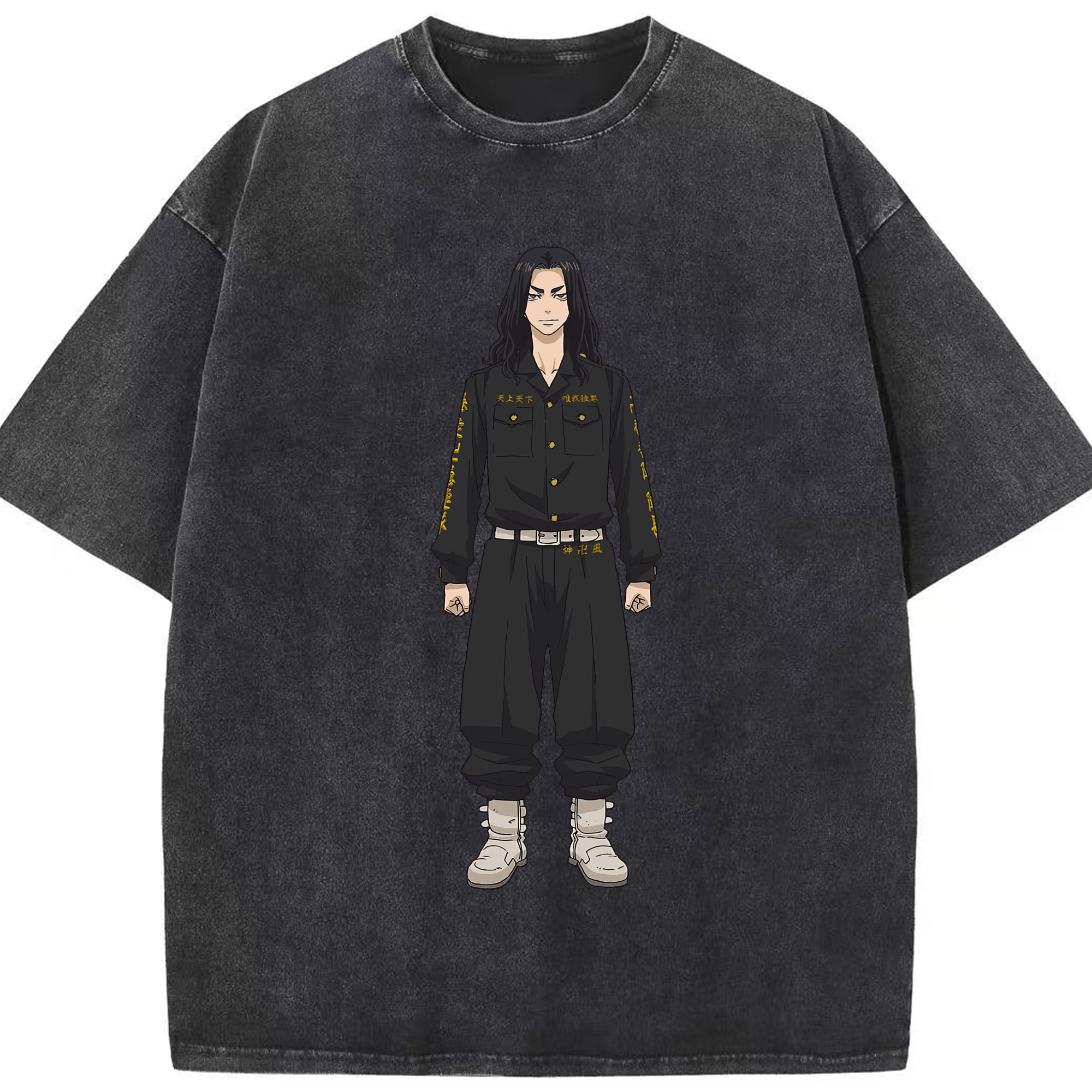（画像用） 東京リベンジャーズ Tokyo Revengers 綿100% ヴィンテージ風 半袖Tシャツ（フロントプリント）