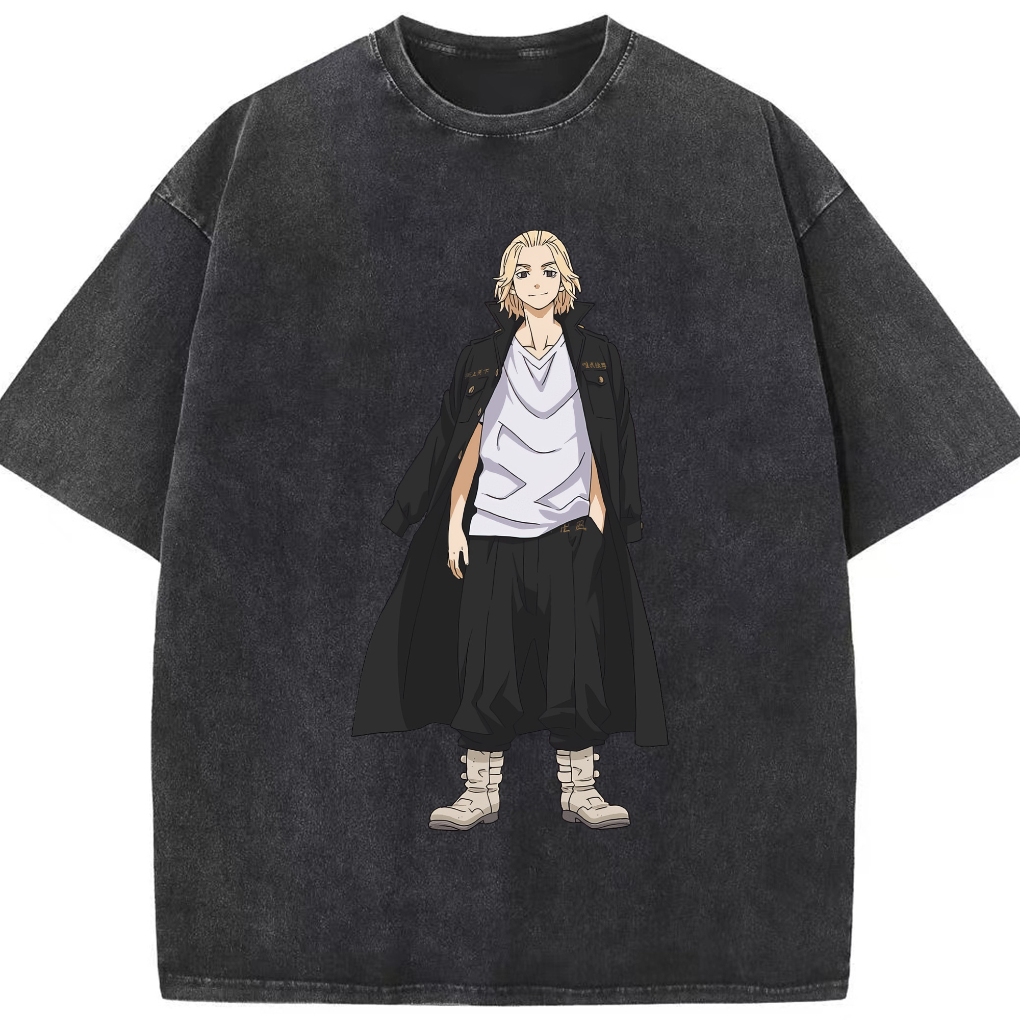 （画像用） 東京リベンジャーズ Tokyo Revengers 綿100% ヴィンテージ風 半袖Tシャツ（フロントプリント）