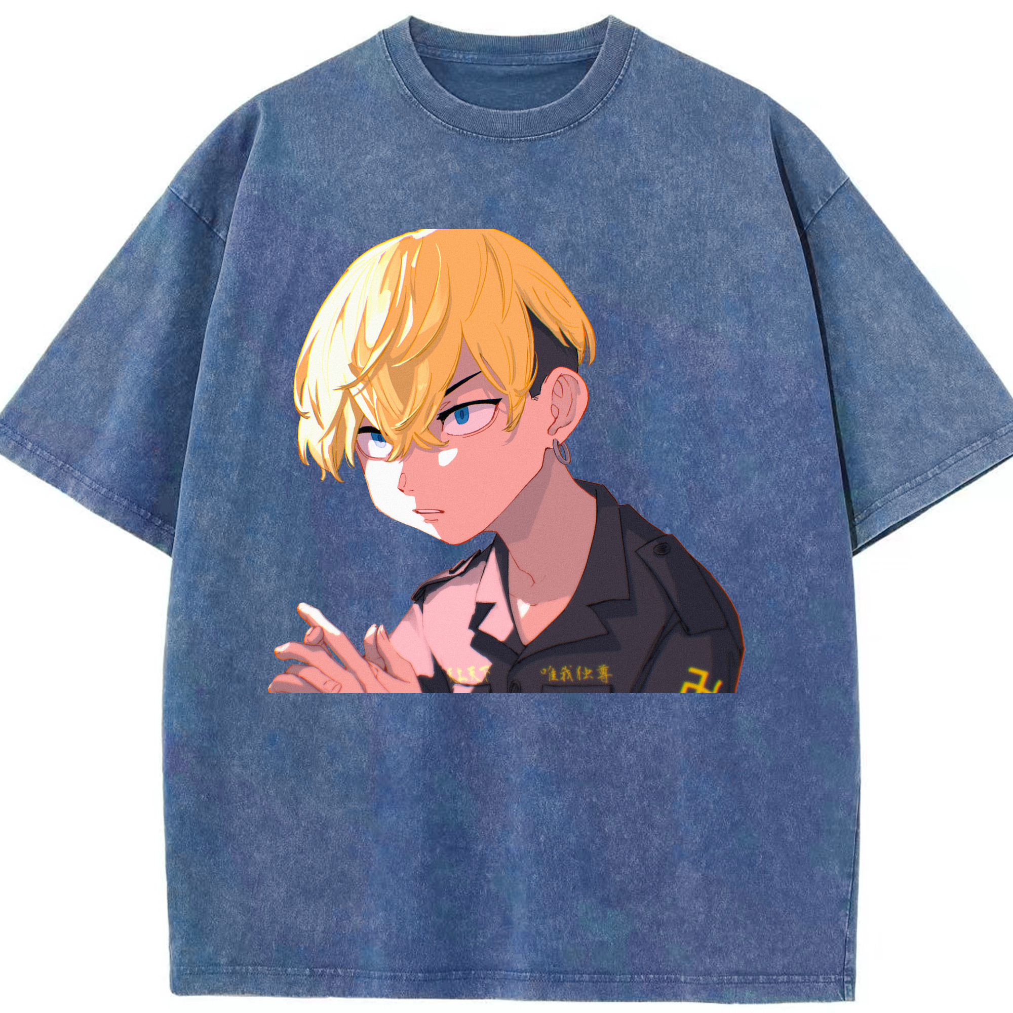 （画像用） 東京リベンジャーズ Tokyo Revengers 綿100% ヴィンテージ風 半袖Tシャツ（フロントプリント）