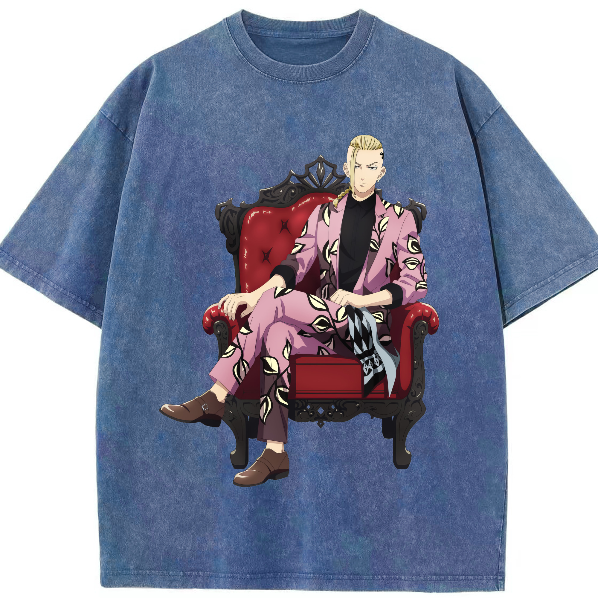 （画像用） 東京リベンジャーズ Tokyo Revengers 綿100% ヴィンテージ風 半袖Tシャツ（フロントプリント）