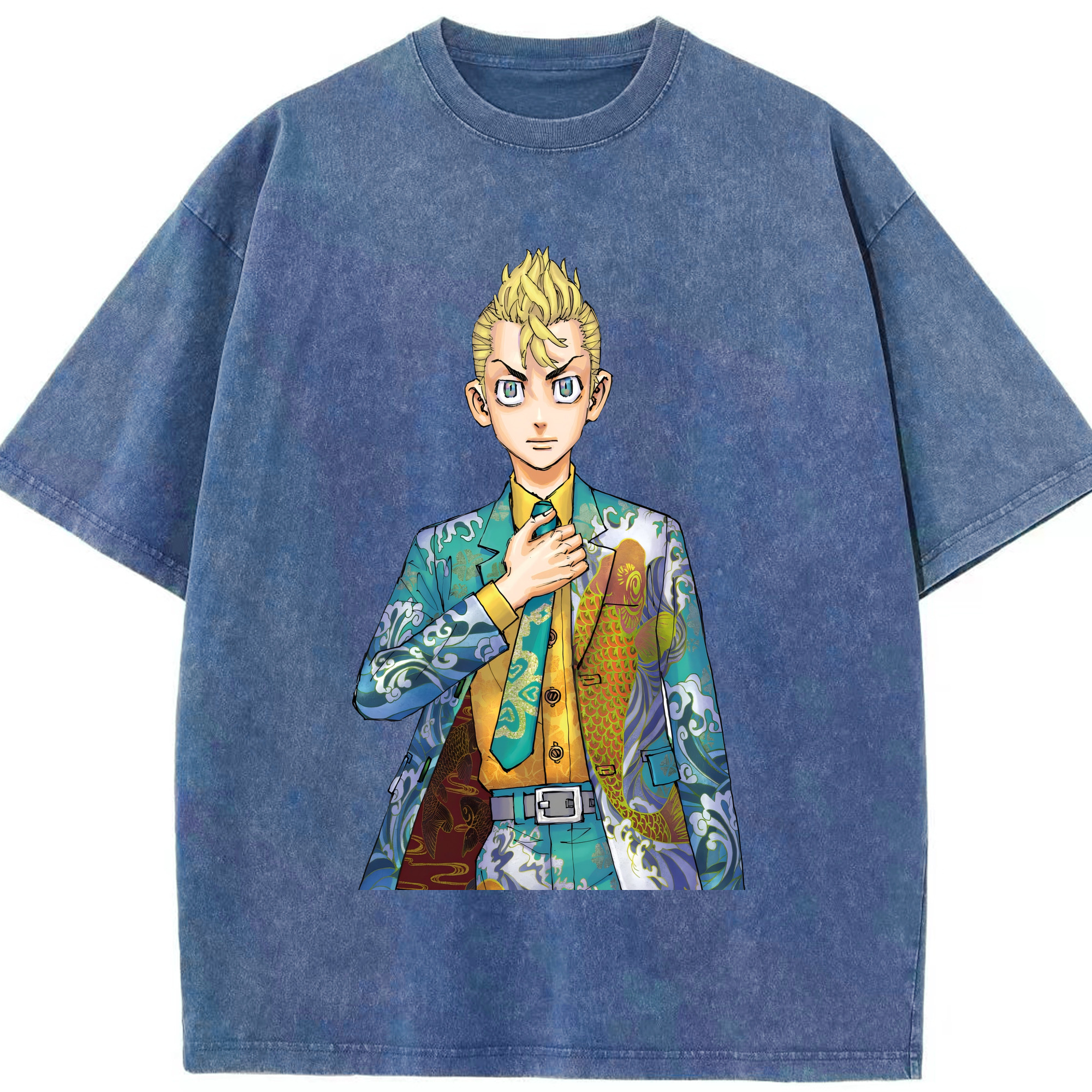 （画像用） 東京リベンジャーズ Tokyo Revengers 綿100% ヴィンテージ風 半袖Tシャツ（フロントプリント）