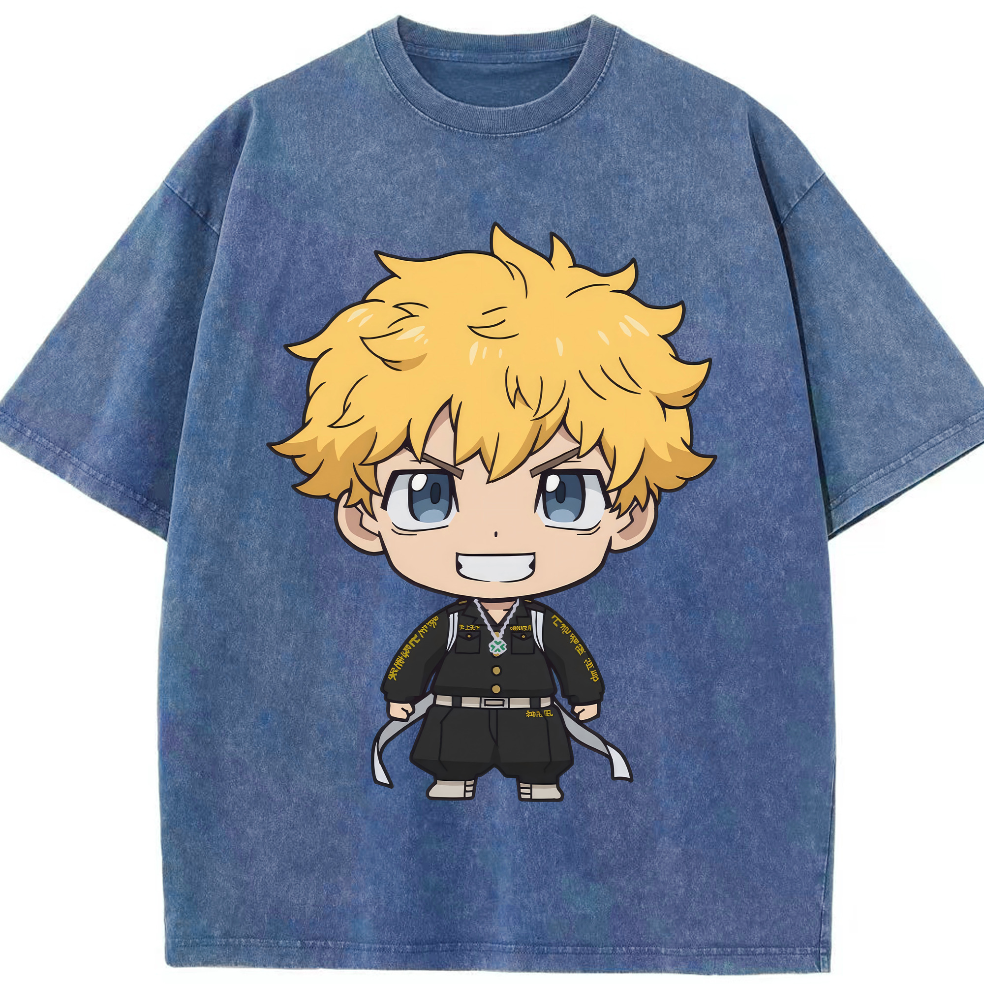 （画像用） 東京リベンジャーズ Tokyo Revengers 綿100% ヴィンテージ風 半袖Tシャツ（フロントプリント）