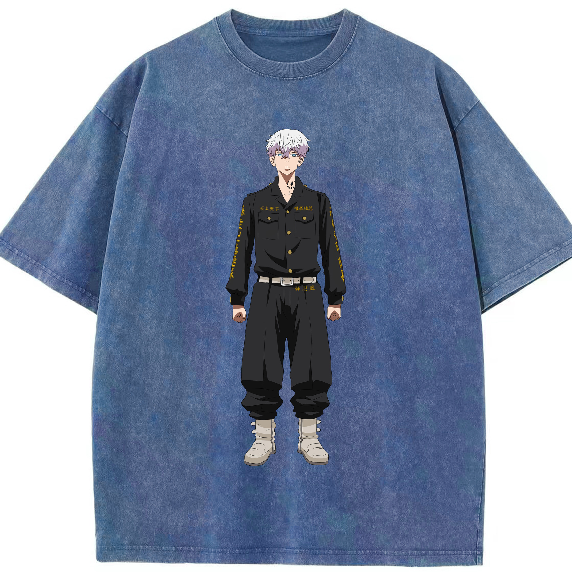 （画像用） 東京リベンジャーズ Tokyo Revengers 綿100% ヴィンテージ風 半袖Tシャツ（フロントプリント）