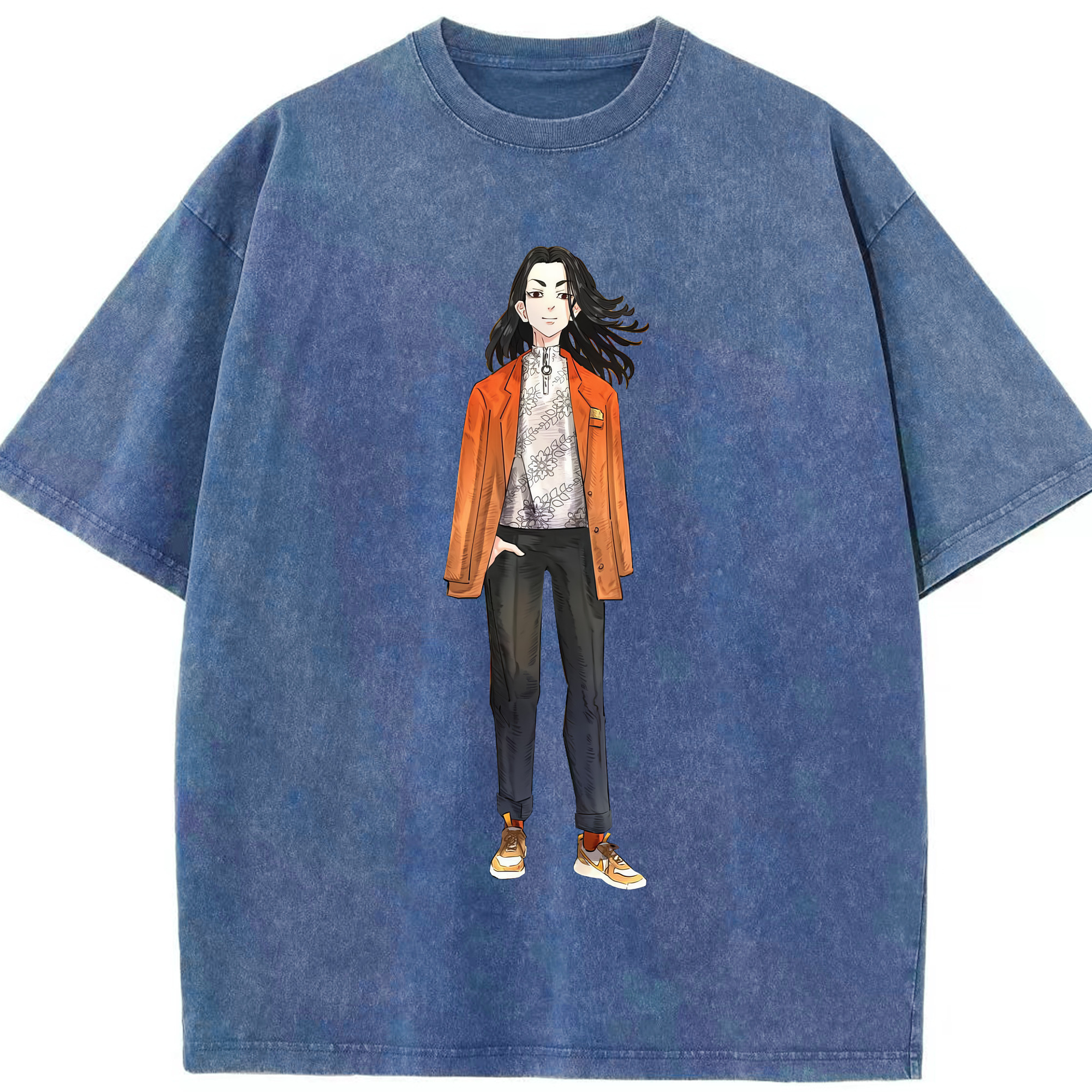 （画像用） 東京リベンジャーズ Tokyo Revengers 綿100% ヴィンテージ風 半袖Tシャツ（フロントプリント）