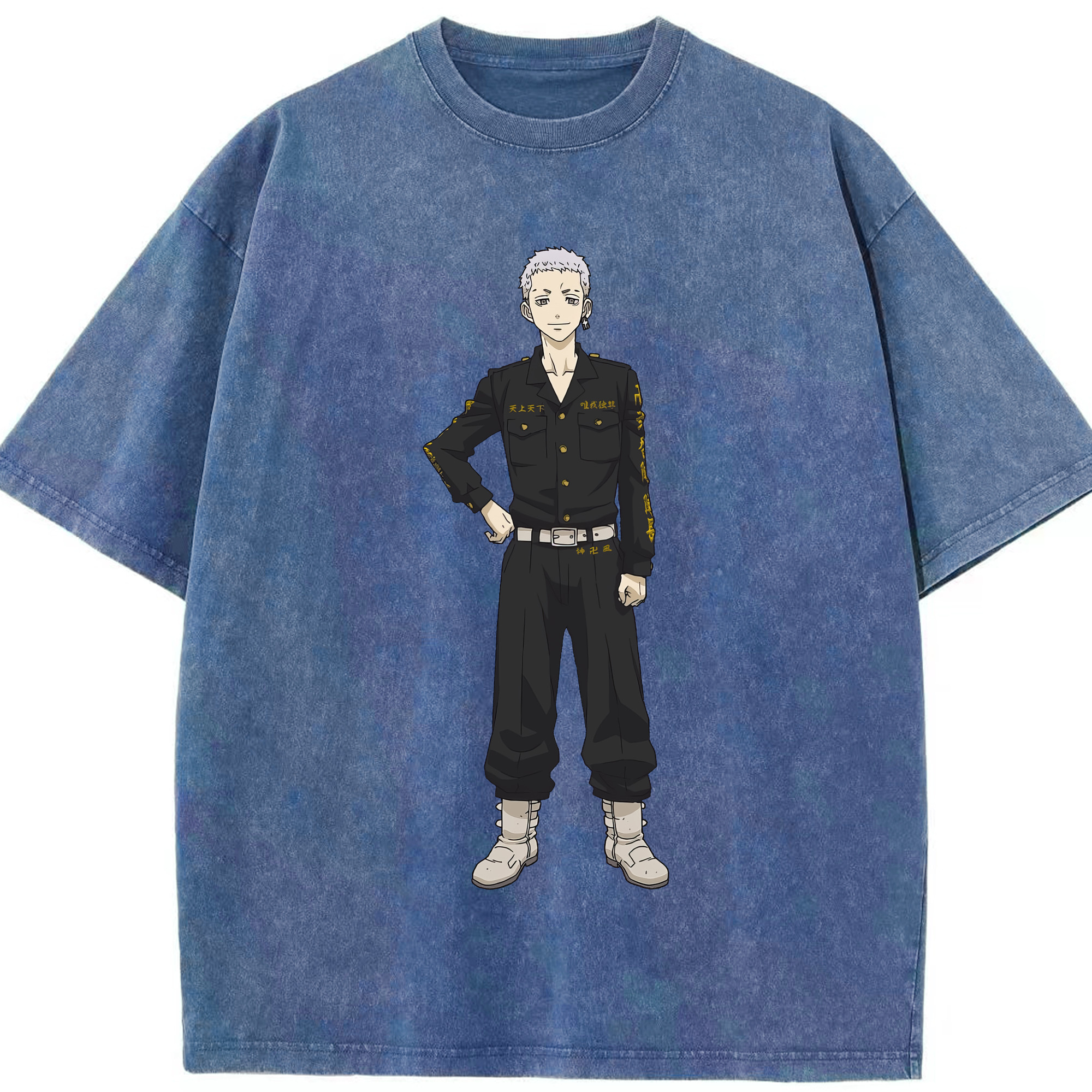 （画像用） 東京リベンジャーズ Tokyo Revengers 綿100% ヴィンテージ風 半袖Tシャツ（フロントプリント）