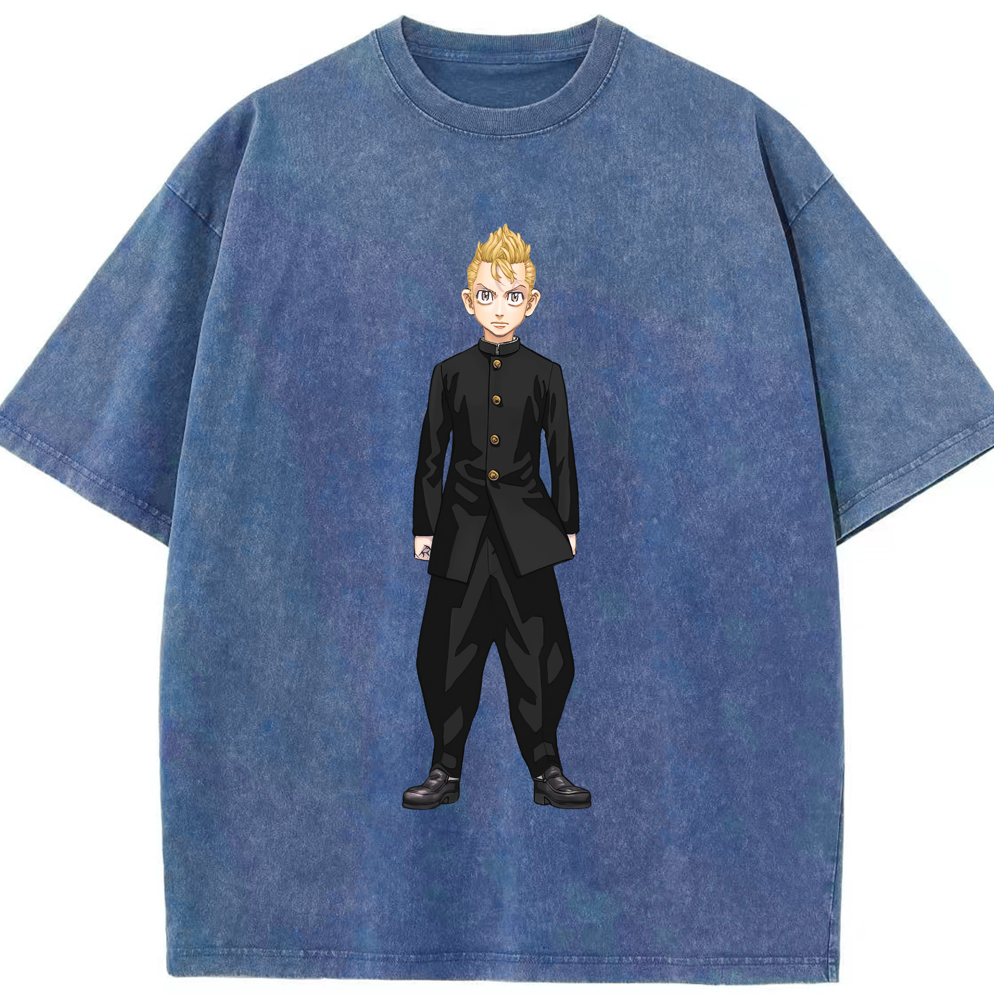 （画像用） 東京リベンジャーズ Tokyo Revengers 綿100% ヴィンテージ風 半袖Tシャツ（フロントプリント）