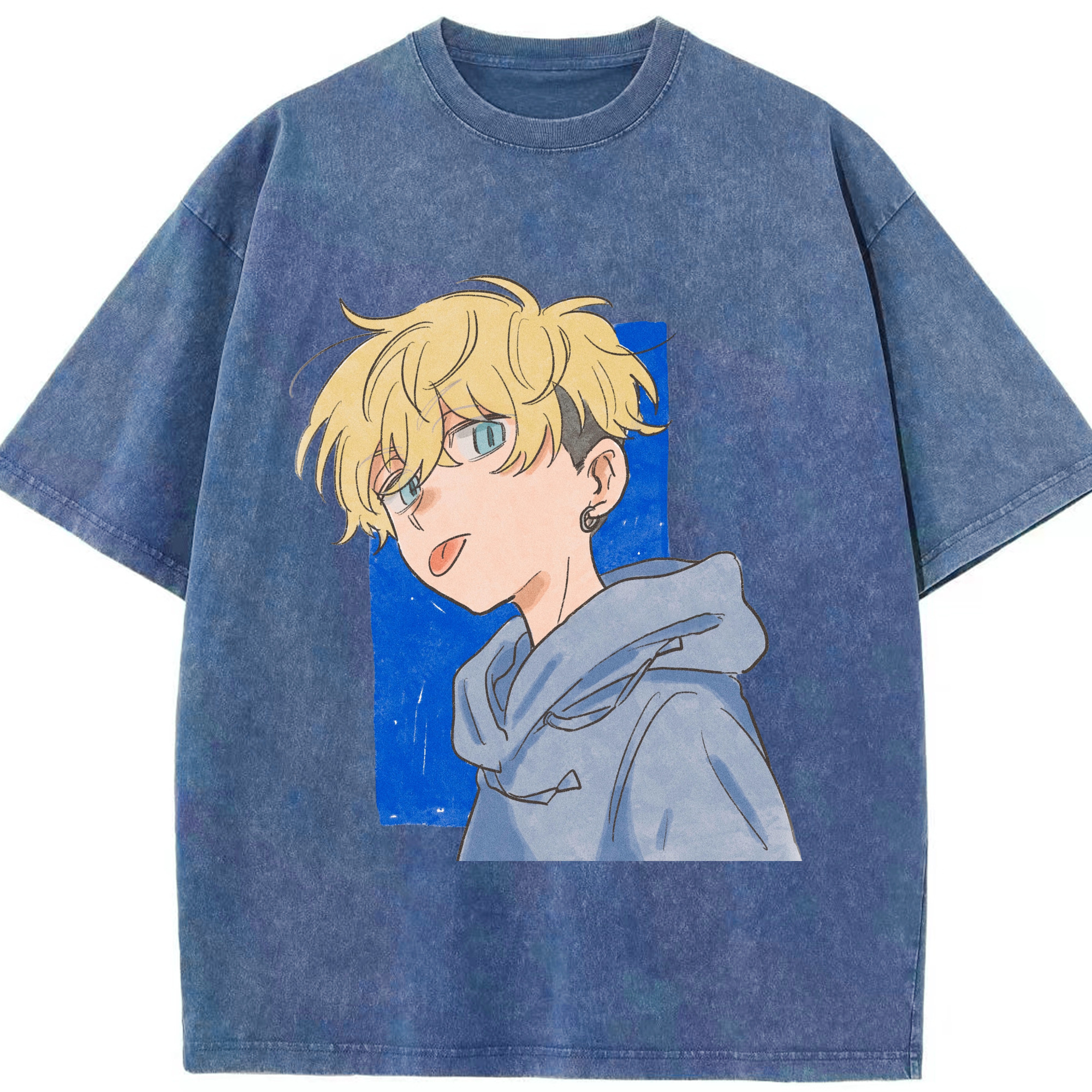 （画像用） 東京リベンジャーズ Tokyo Revengers 綿100% ヴィンテージ風 半袖Tシャツ（フロントプリント）