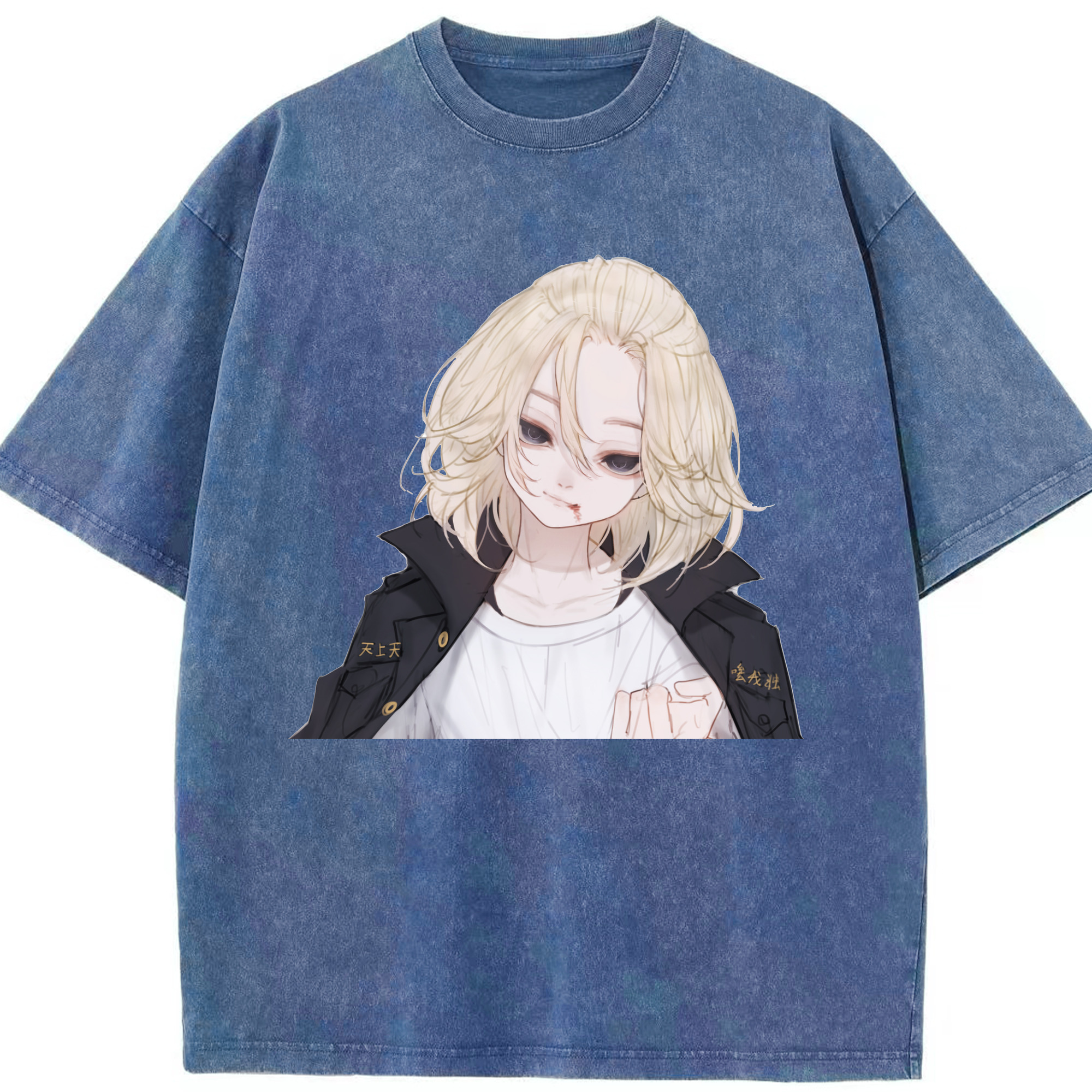 （画像用） 東京リベンジャーズ Tokyo Revengers 綿100% ヴィンテージ風 半袖Tシャツ（フロントプリント）