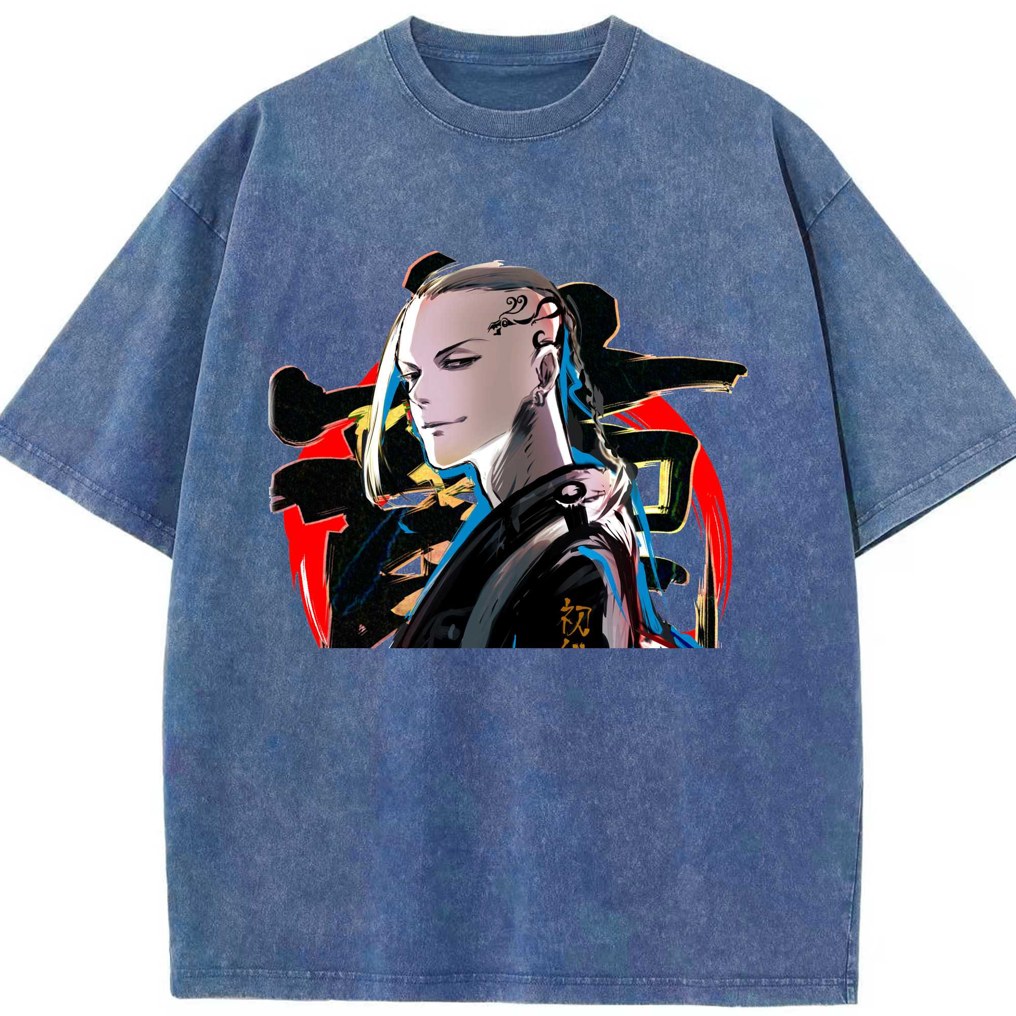 （画像用） 東京リベンジャーズ Tokyo Revengers 綿100% ヴィンテージ風 半袖Tシャツ（フロントプリント）