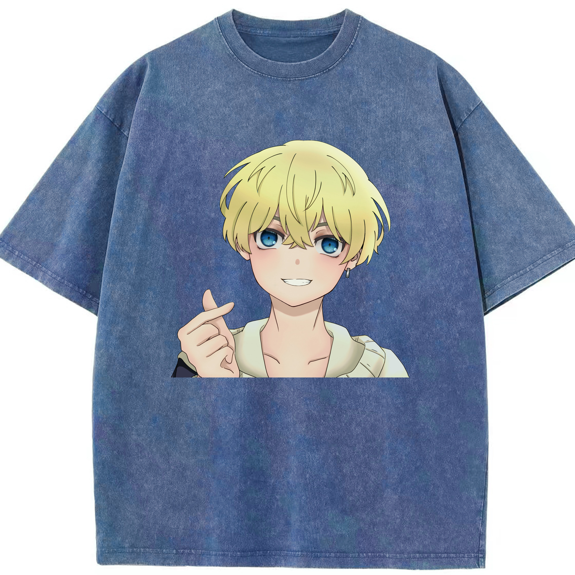 （画像用） 東京リベンジャーズ Tokyo Revengers 綿100% ヴィンテージ風 半袖Tシャツ（フロントプリント）