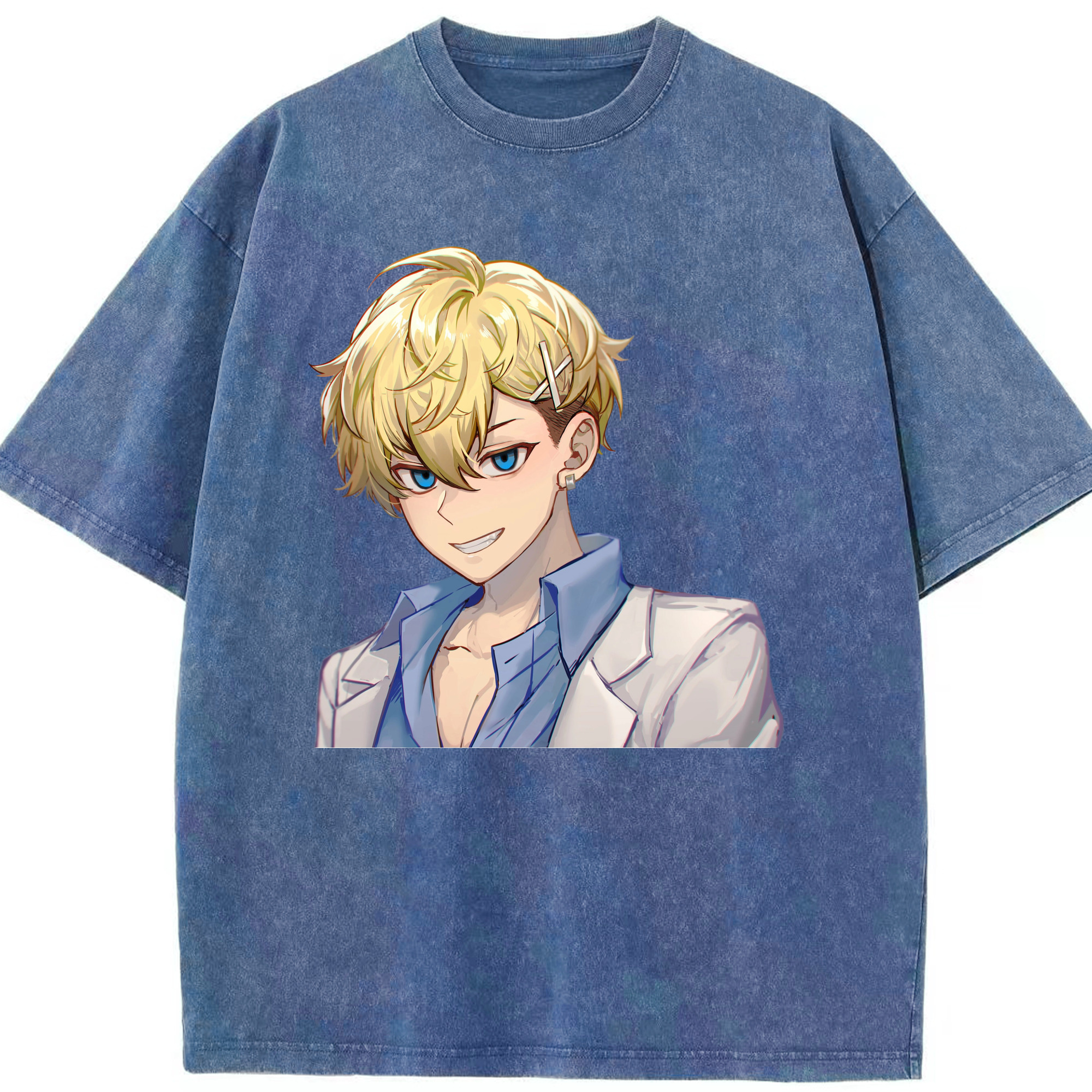 （画像用） 東京リベンジャーズ Tokyo Revengers 綿100% ヴィンテージ風 半袖Tシャツ（フロントプリント）
