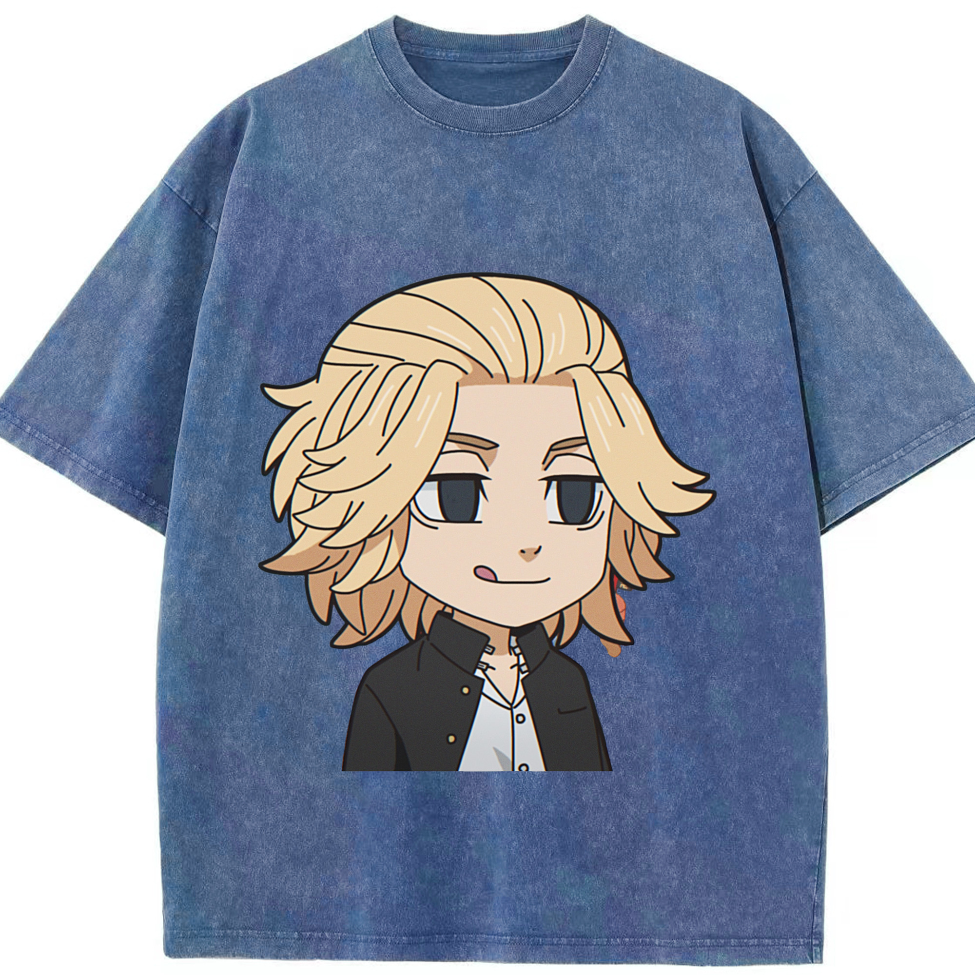 （画像用） 東京リベンジャーズ Tokyo Revengers 綿100% ヴィンテージ風 半袖Tシャツ（フロントプリント）