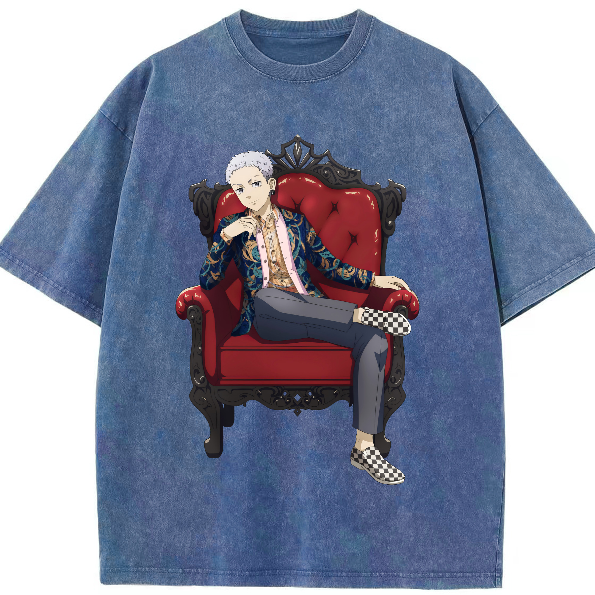 （画像用） 東京リベンジャーズ Tokyo Revengers 綿100% ヴィンテージ風 半袖Tシャツ（フロントプリント）