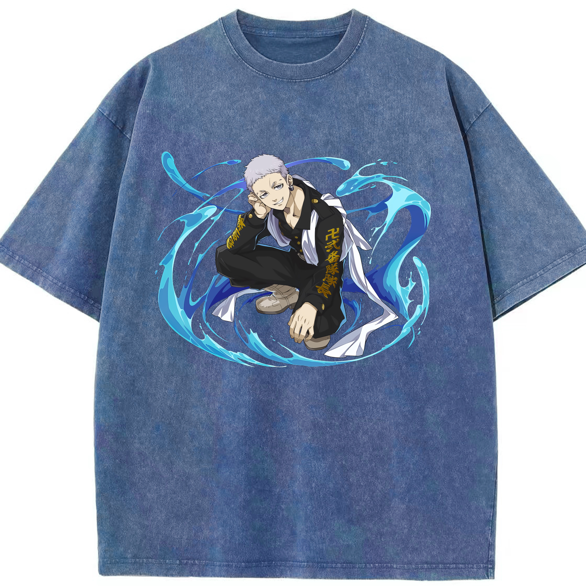 （画像用） 東京リベンジャーズ Tokyo Revengers 綿100% ヴィンテージ風 半袖Tシャツ（フロントプリント）