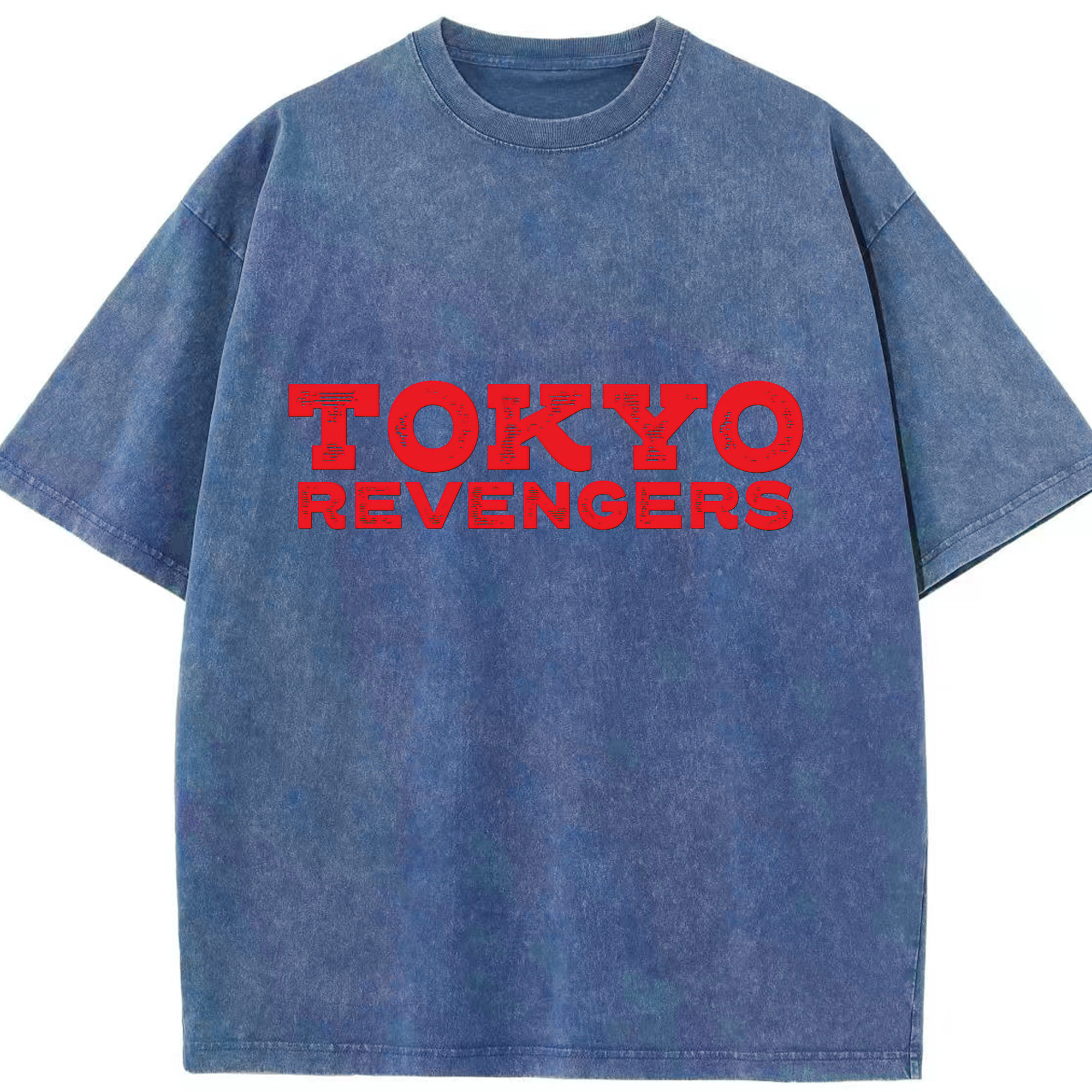 （画像用） 東京リベンジャーズ Tokyo Revengers 綿100% ヴィンテージ風 半袖Tシャツ（フロントプリント）