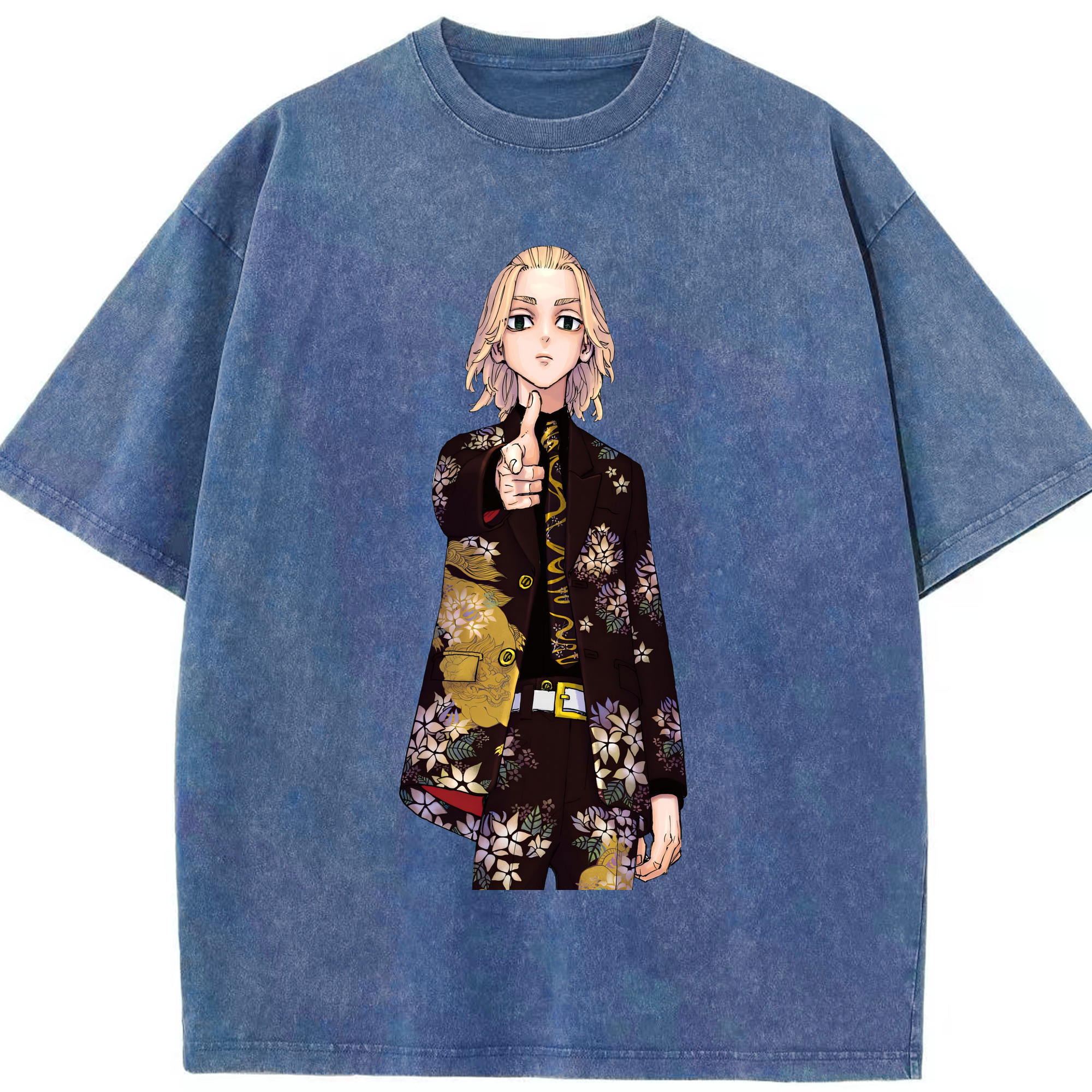 （画像用） 東京リベンジャーズ Tokyo Revengers 綿100% ヴィンテージ風 半袖Tシャツ（フロントプリント）