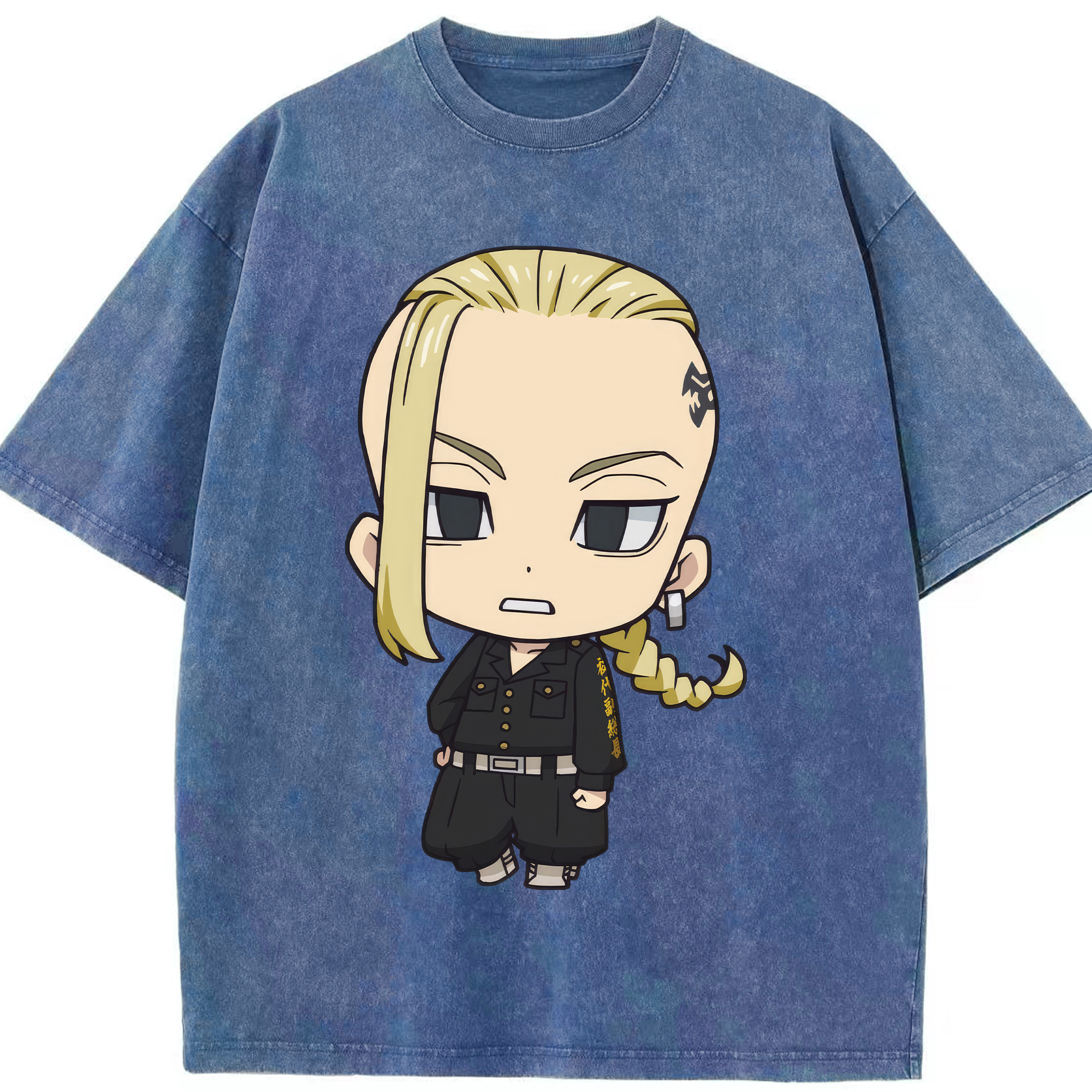 （画像用） 東京リベンジャーズ Tokyo Revengers 綿100% ヴィンテージ風 半袖Tシャツ（フロントプリント）