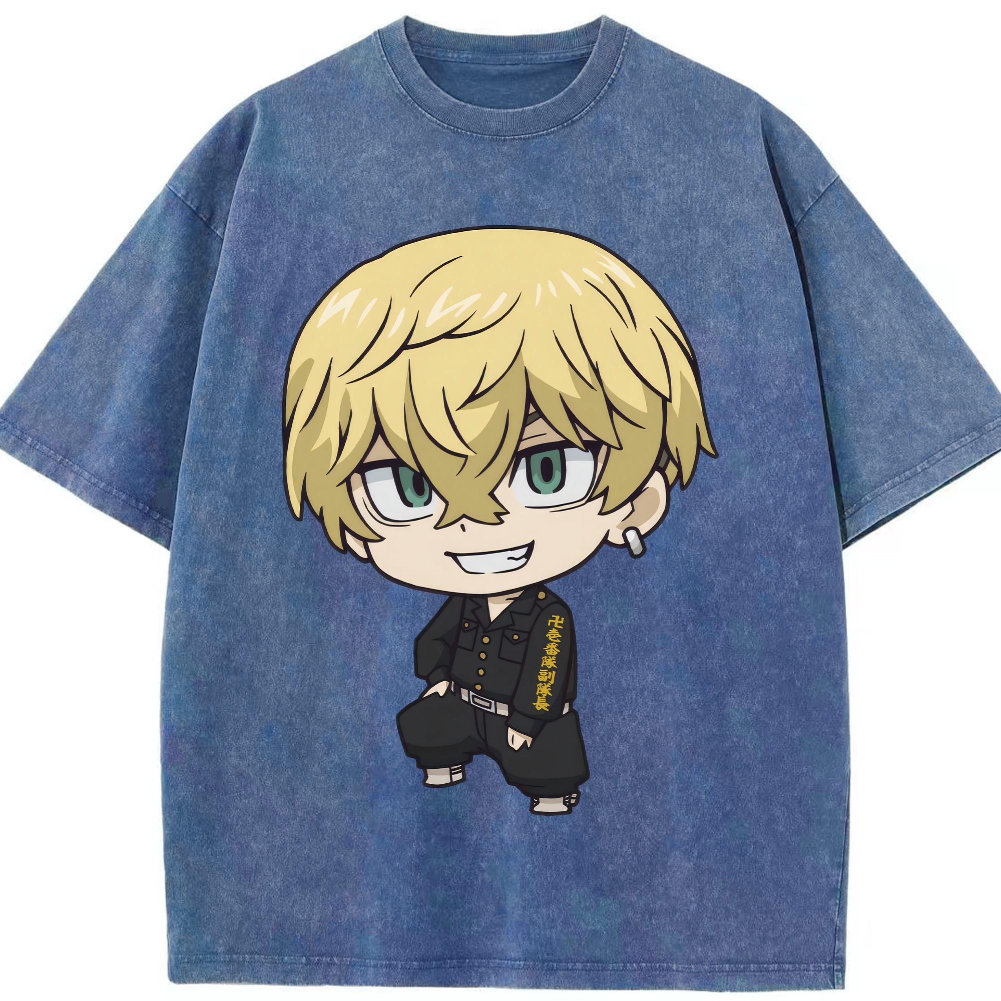 （画像用） 東京リベンジャーズ Tokyo Revengers 綿100% ヴィンテージ風 半袖Tシャツ（フロントプリント）