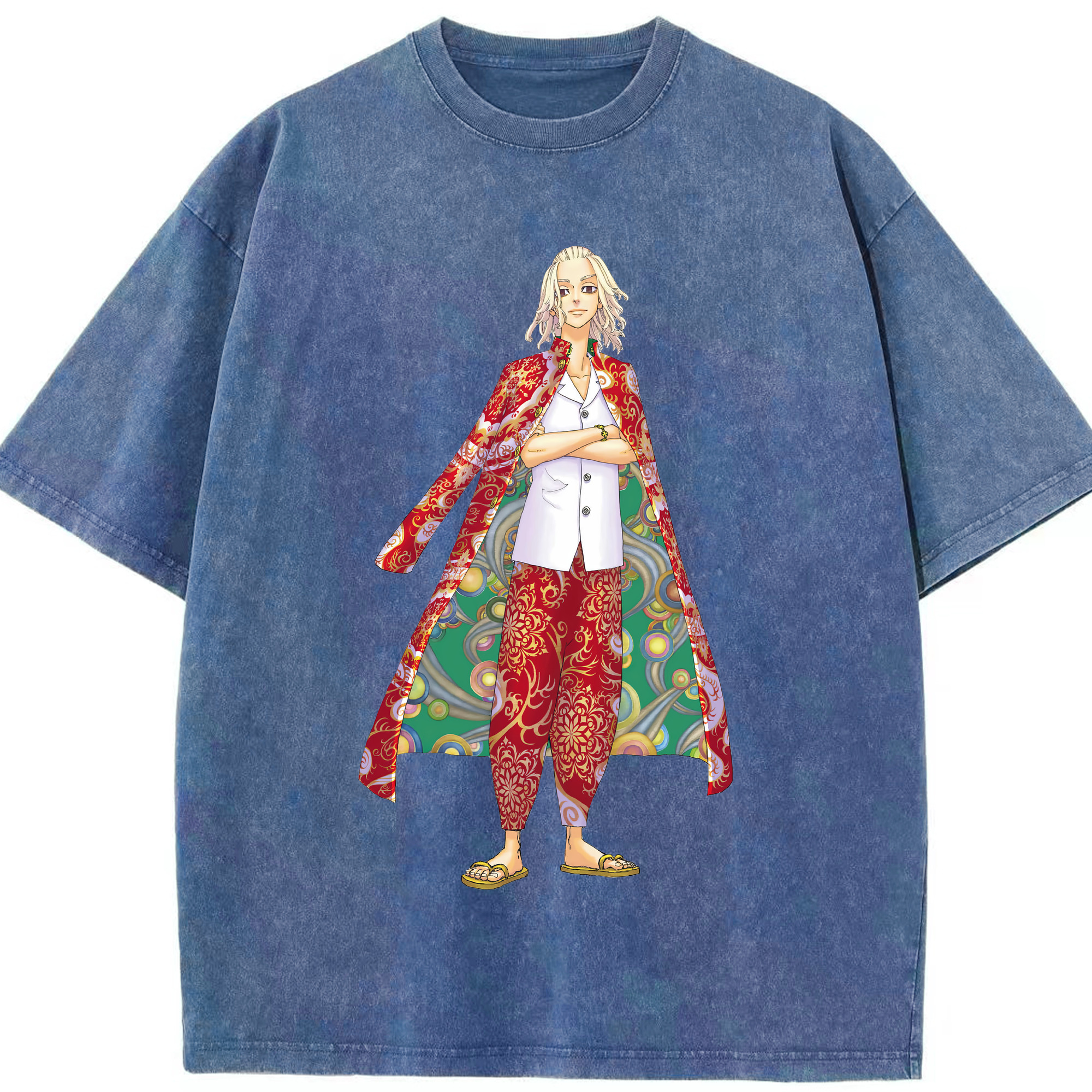 （画像用） 東京リベンジャーズ Tokyo Revengers 綿100% ヴィンテージ風 半袖Tシャツ（フロントプリント）