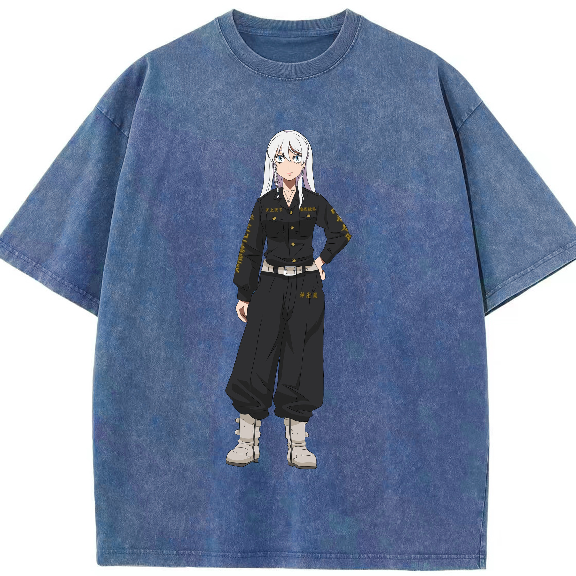 （画像用） 東京リベンジャーズ Tokyo Revengers 綿100% ヴィンテージ風 半袖Tシャツ（フロントプリント）