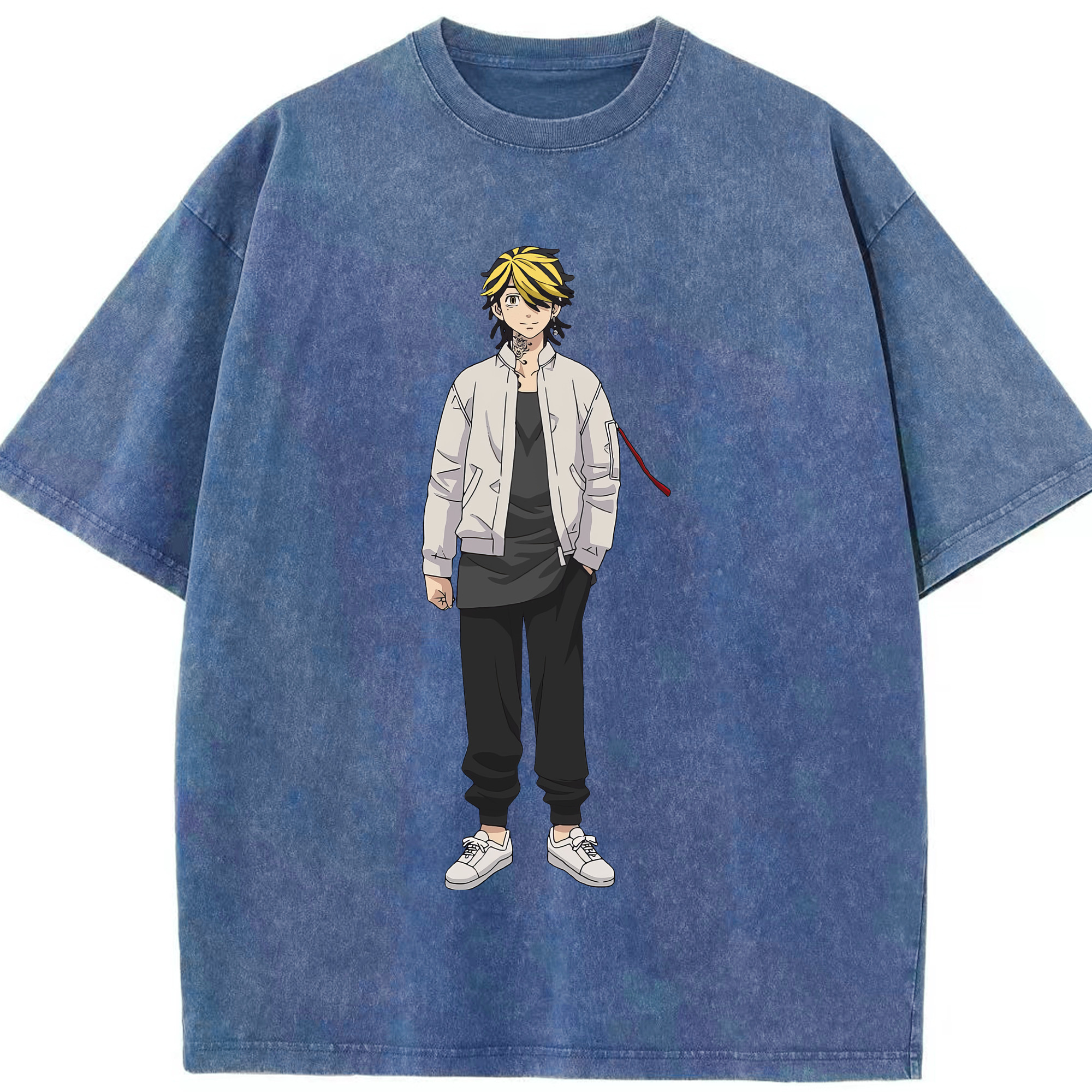 （画像用） 東京リベンジャーズ Tokyo Revengers 綿100% ヴィンテージ風 半袖Tシャツ（フロントプリント）