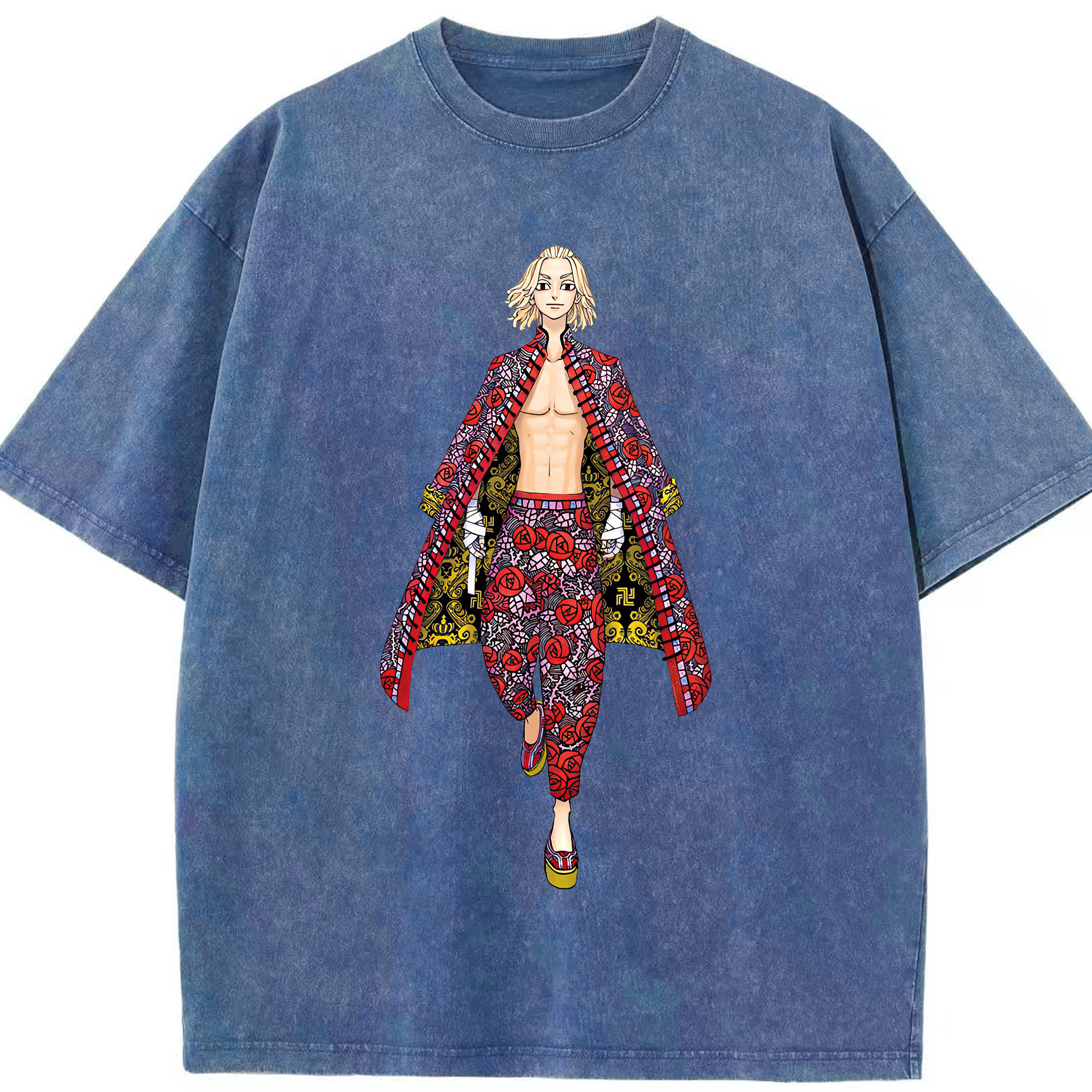 （画像用） 東京リベンジャーズ Tokyo Revengers 綿100% ヴィンテージ風 半袖Tシャツ（フロントプリント）