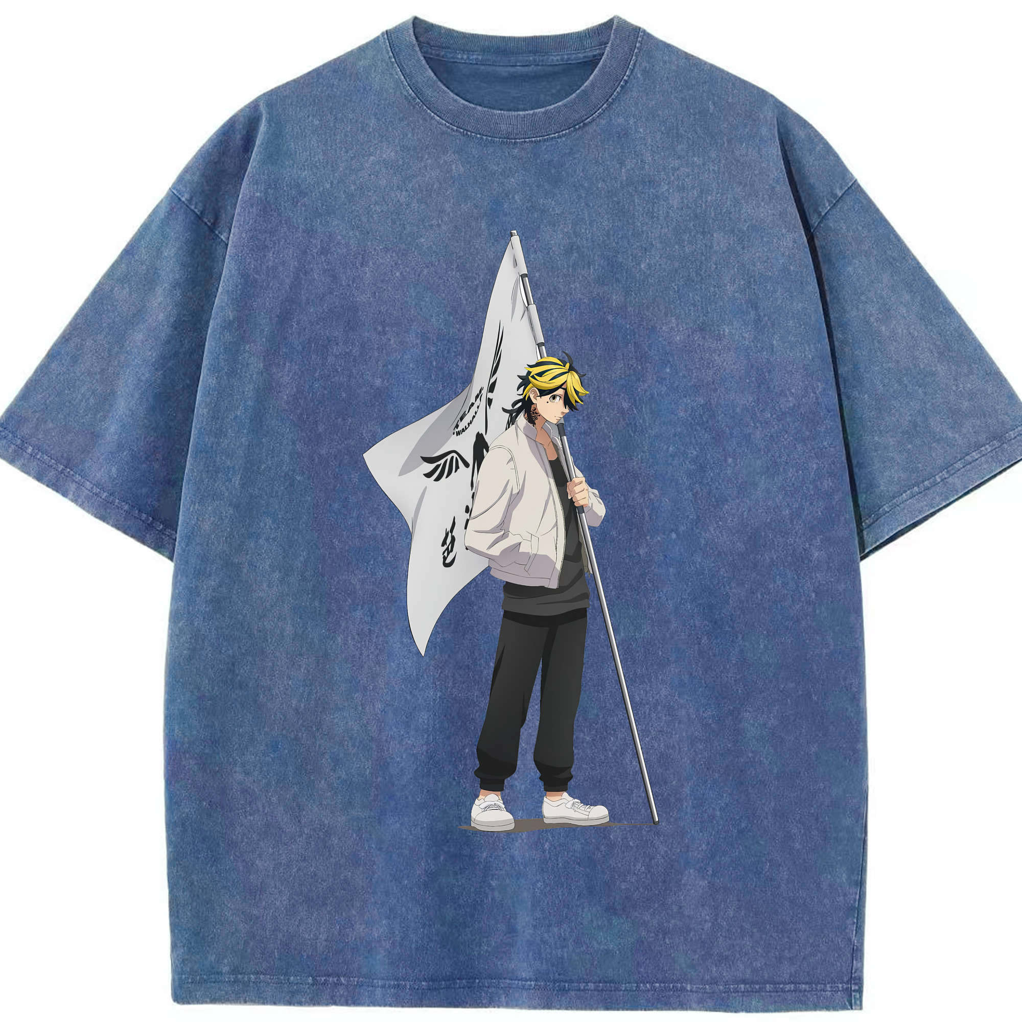 （画像用） 東京リベンジャーズ Tokyo Revengers 綿100% ヴィンテージ風 半袖Tシャツ（フロントプリント）