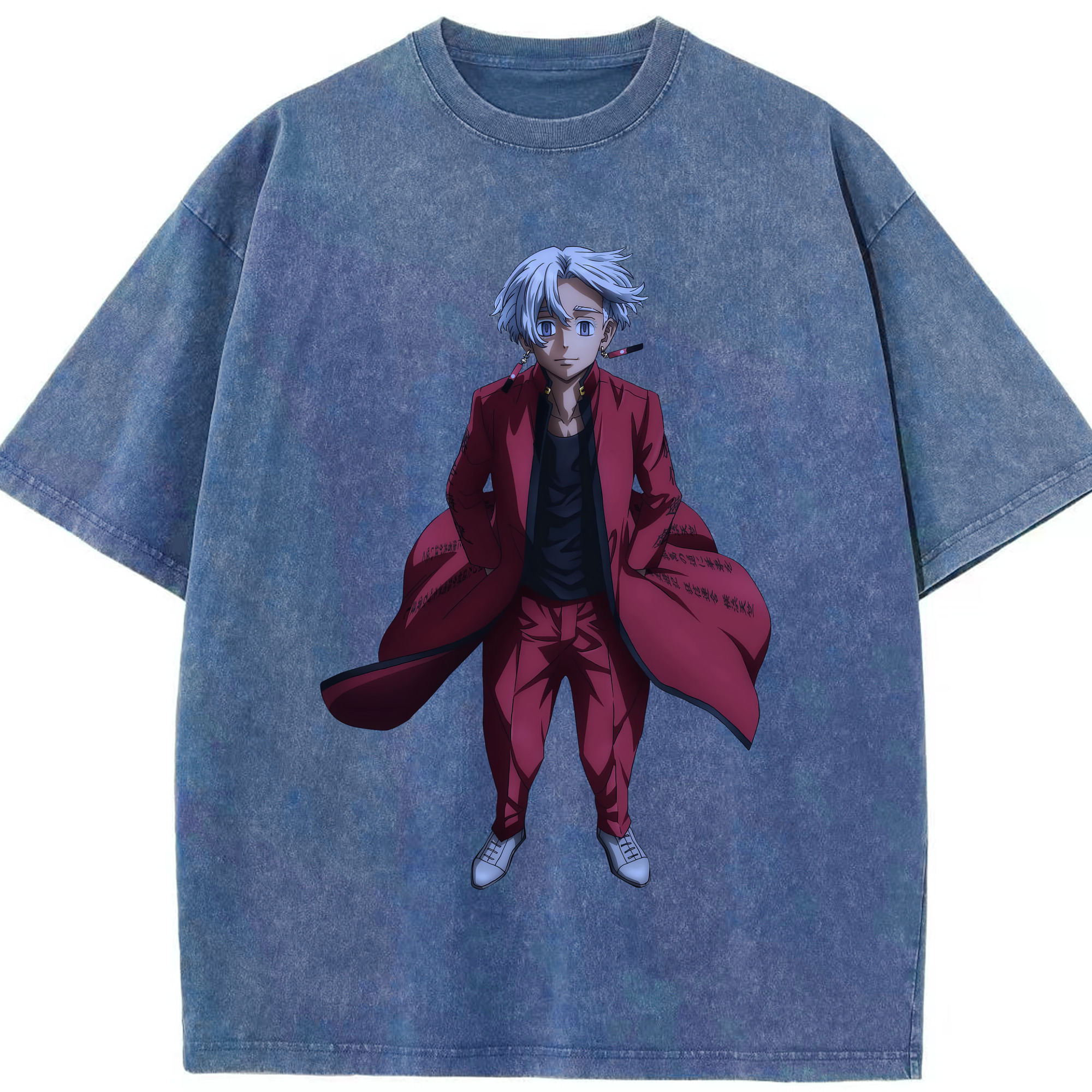 （画像用） 東京リベンジャーズ Tokyo Revengers 綿100% ヴィンテージ風 半袖Tシャツ（フロントプリント）