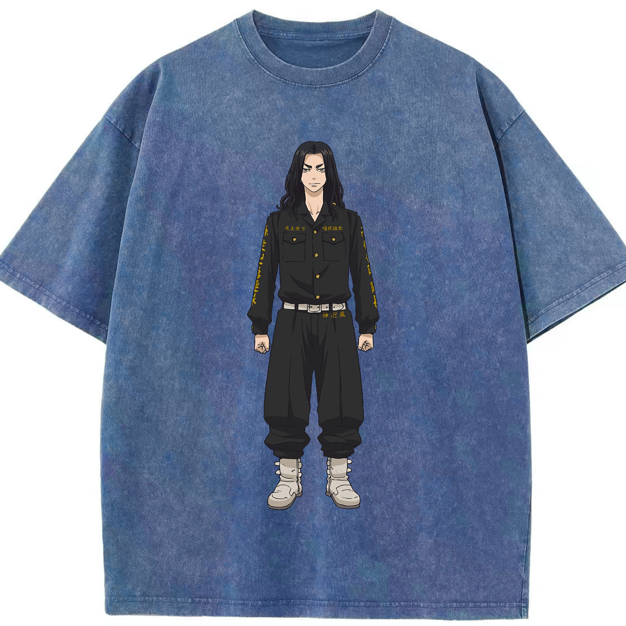 （画像用） 東京リベンジャーズ Tokyo Revengers 綿100% ヴィンテージ風 半袖Tシャツ（フロントプリント）