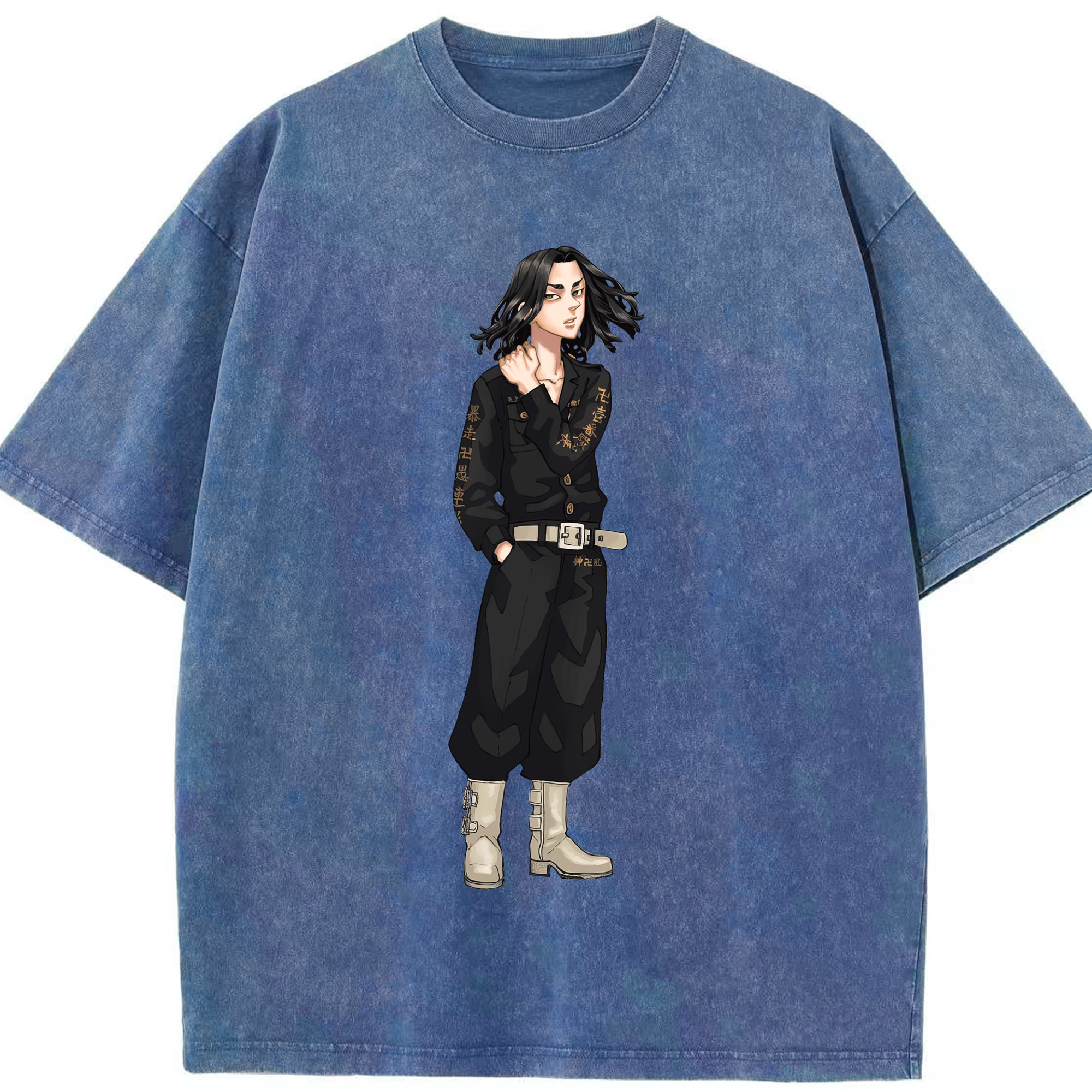 （画像用） 東京リベンジャーズ Tokyo Revengers 綿100% ヴィンテージ風 半袖Tシャツ（フロントプリント）