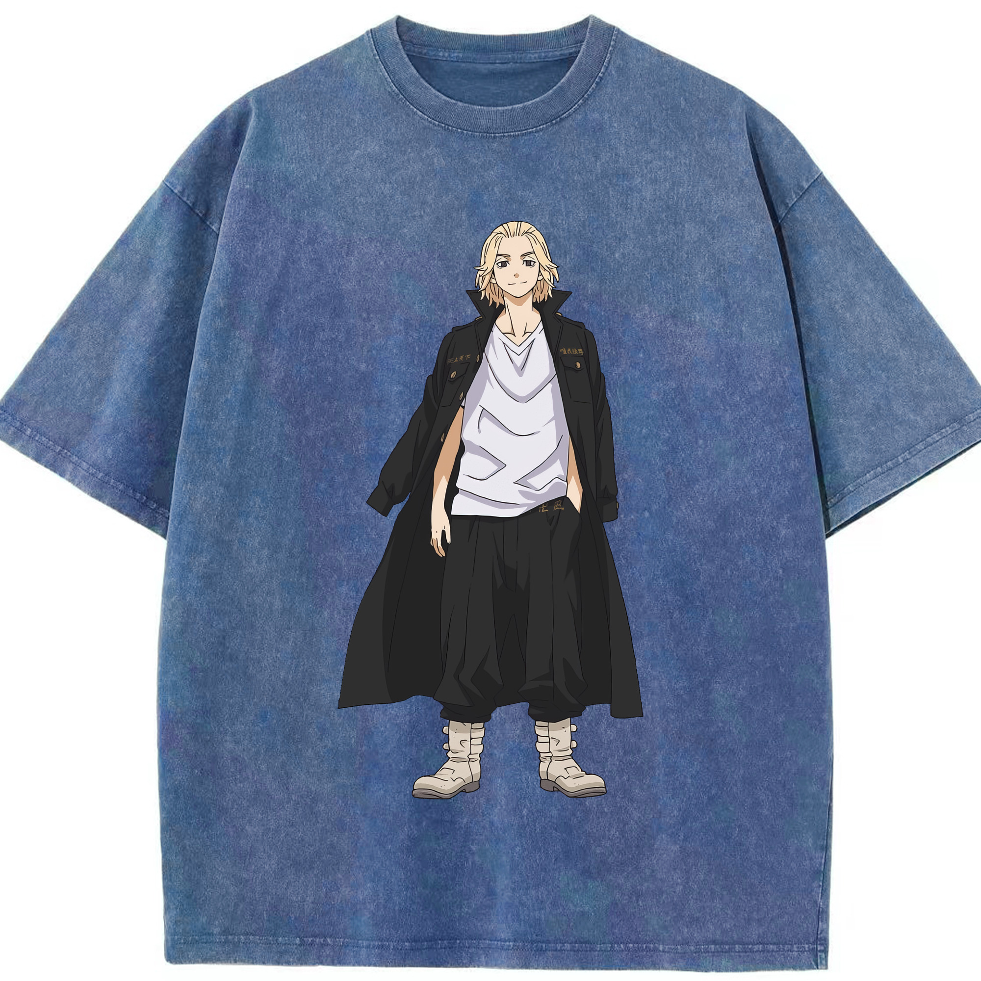 （画像用） 東京リベンジャーズ Tokyo Revengers 綿100% ヴィンテージ風 半袖Tシャツ（フロントプリント）