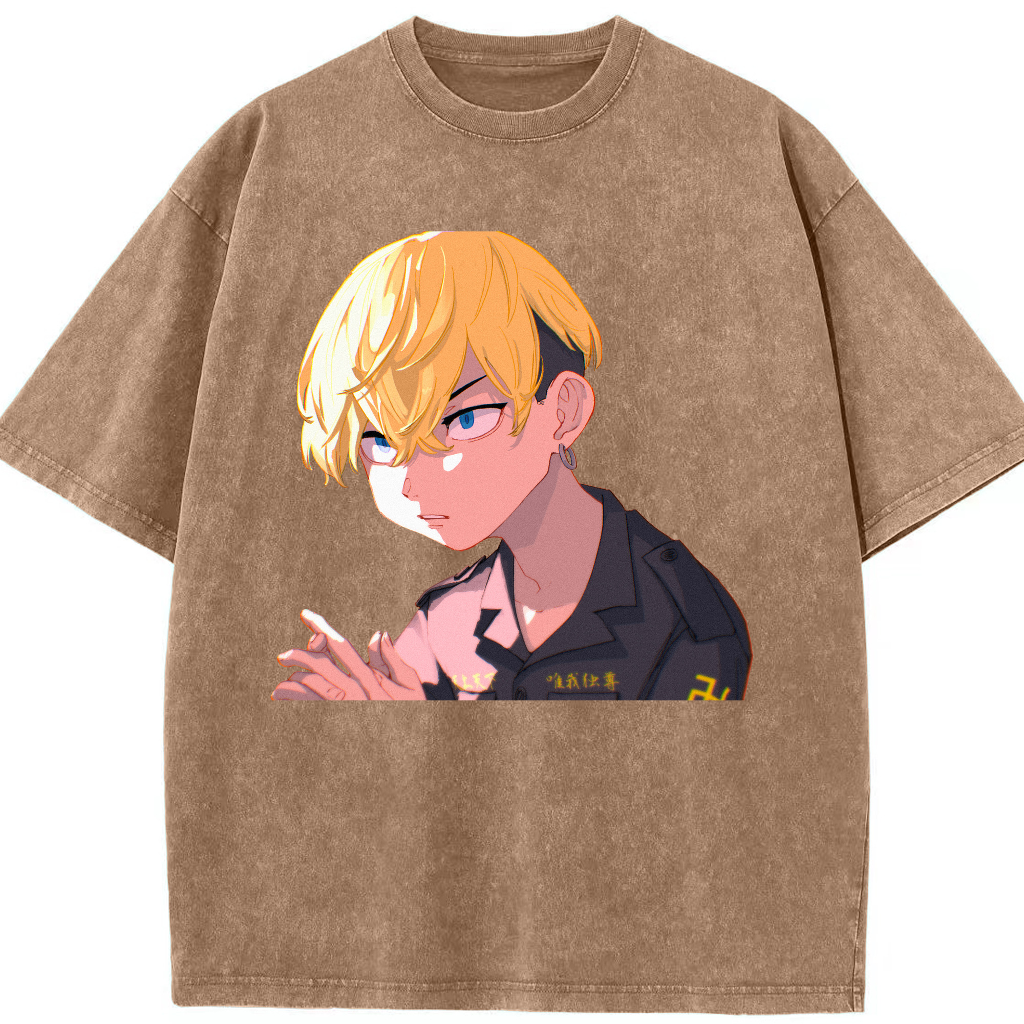 （画像用） 東京リベンジャーズ Tokyo Revengers 綿100% ヴィンテージ風 半袖Tシャツ（フロントプリント）