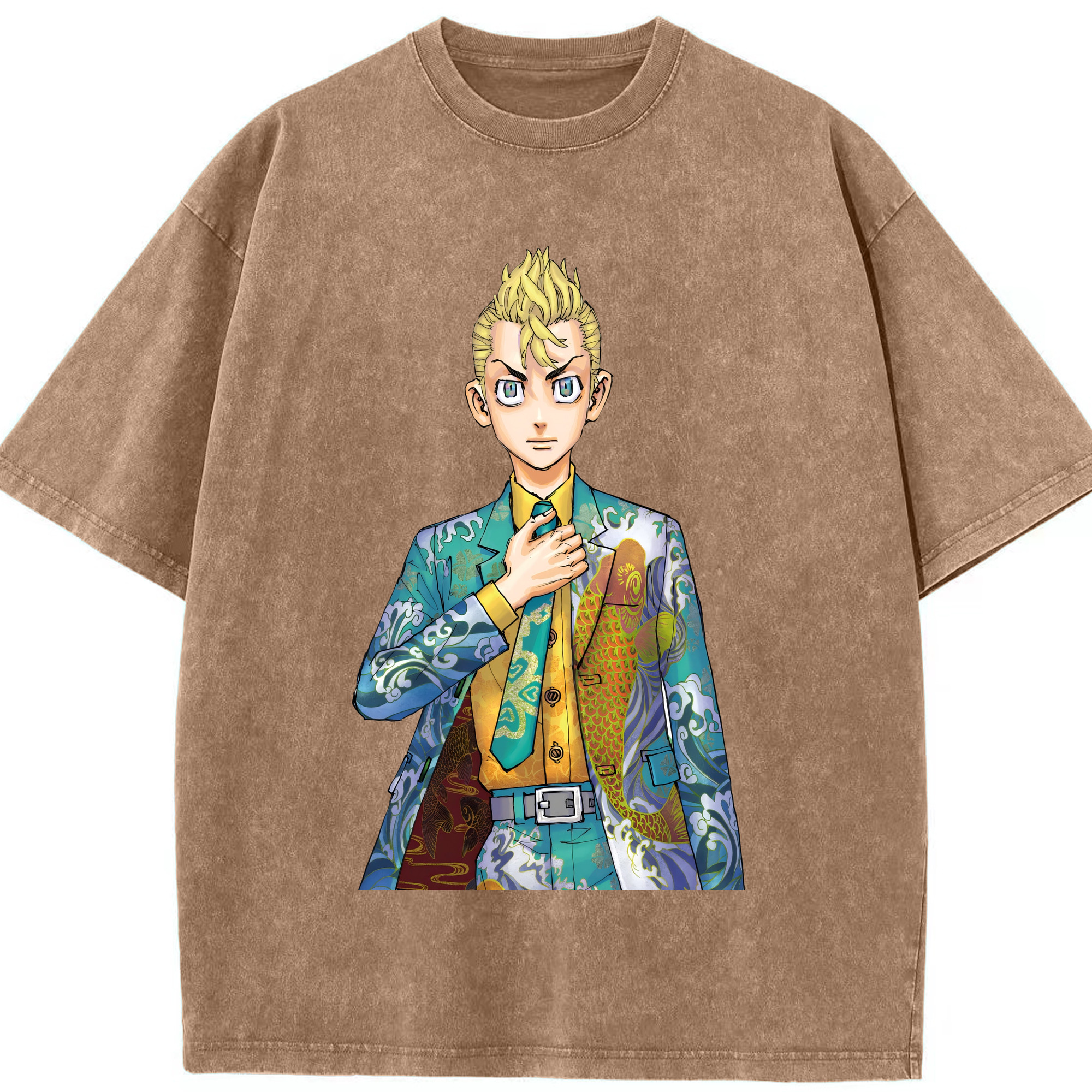 （画像用） 東京リベンジャーズ Tokyo Revengers 綿100% ヴィンテージ風 半袖Tシャツ（フロントプリント）