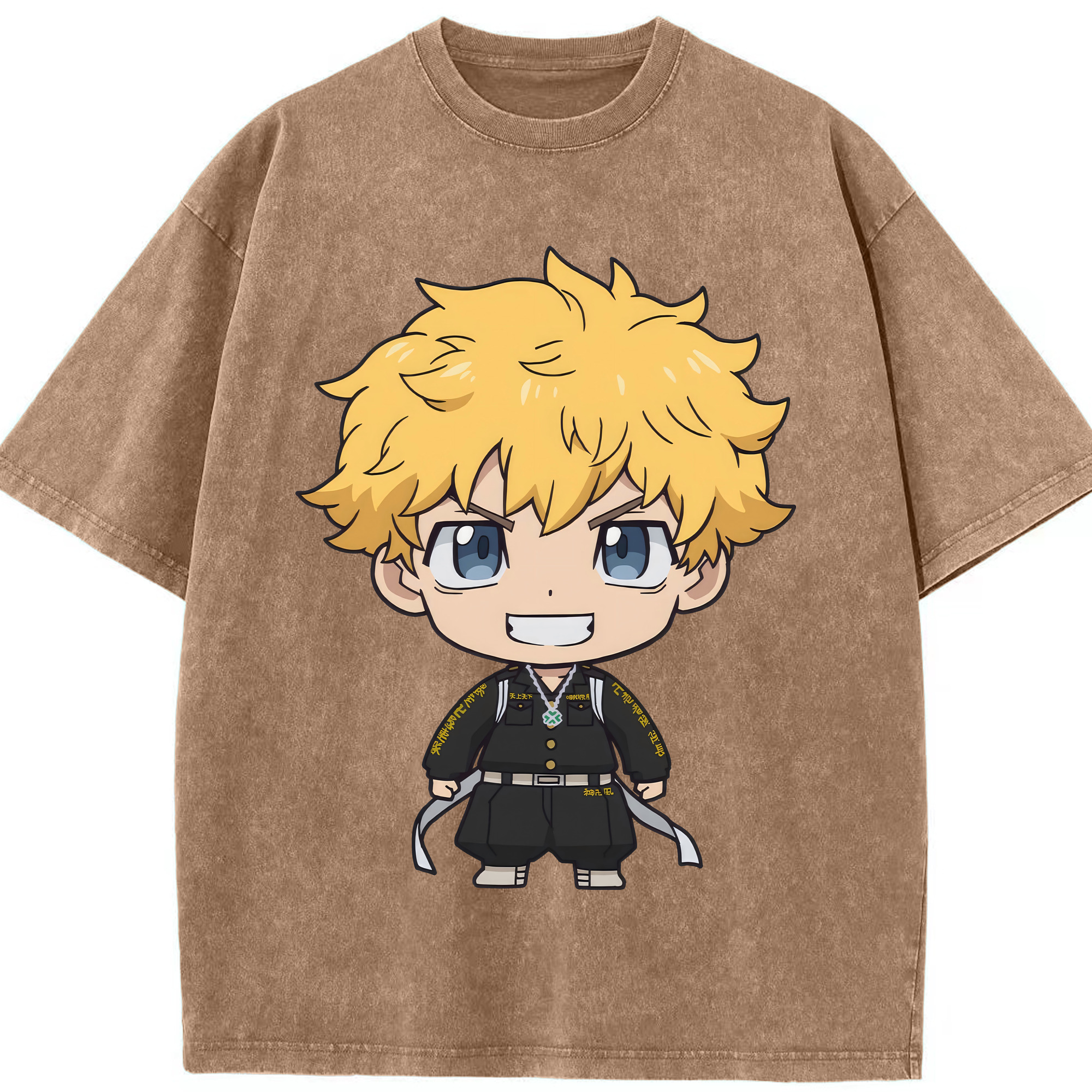 （画像用） 東京リベンジャーズ Tokyo Revengers 綿100% ヴィンテージ風 半袖Tシャツ（フロントプリント）
