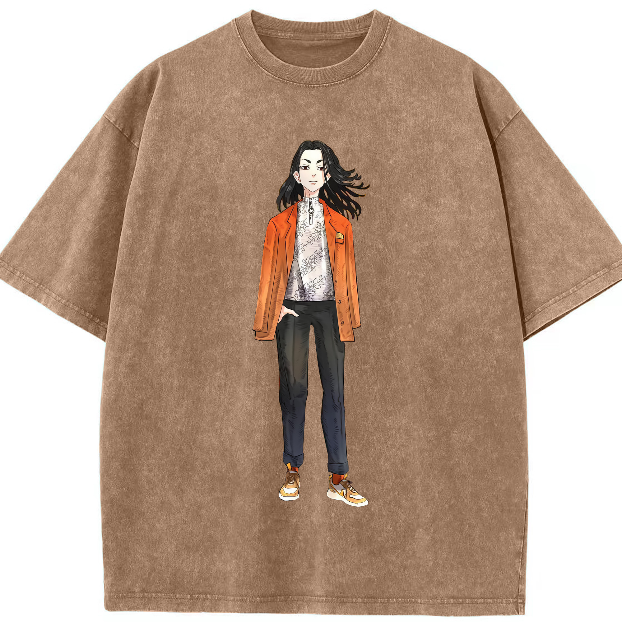 （画像用） 東京リベンジャーズ Tokyo Revengers 綿100% ヴィンテージ風 半袖Tシャツ（フロントプリント）