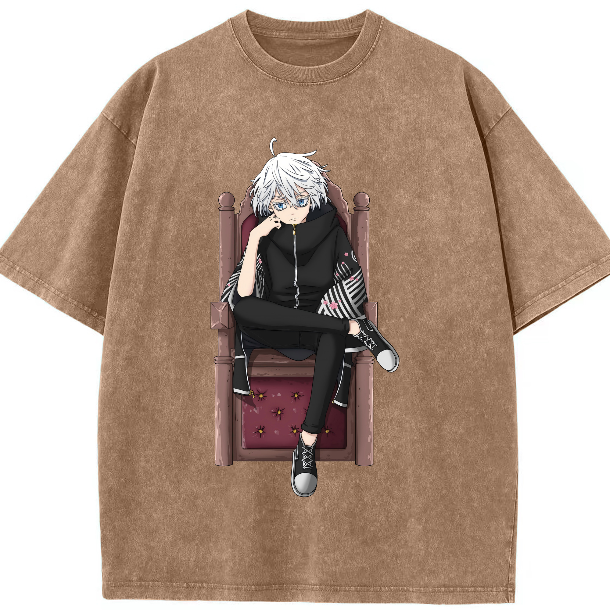 （画像用） 東京リベンジャーズ Tokyo Revengers 綿100% ヴィンテージ風 半袖Tシャツ（フロントプリント）
