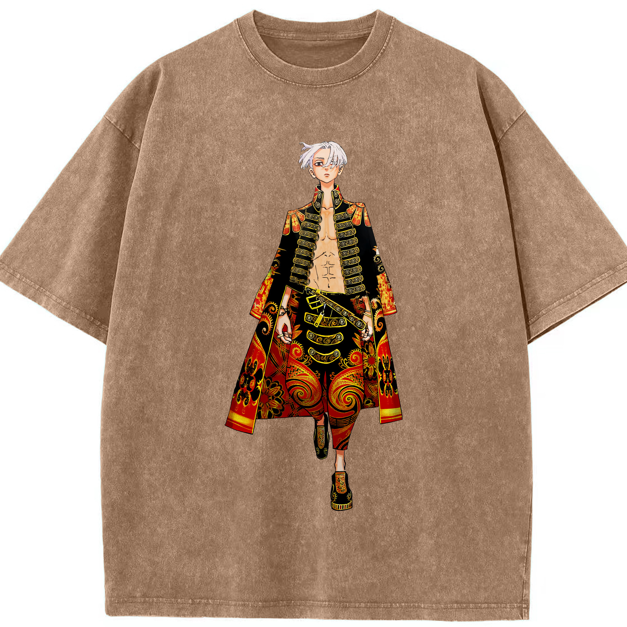 （画像用） 東京リベンジャーズ Tokyo Revengers 綿100% ヴィンテージ風 半袖Tシャツ（フロントプリント）