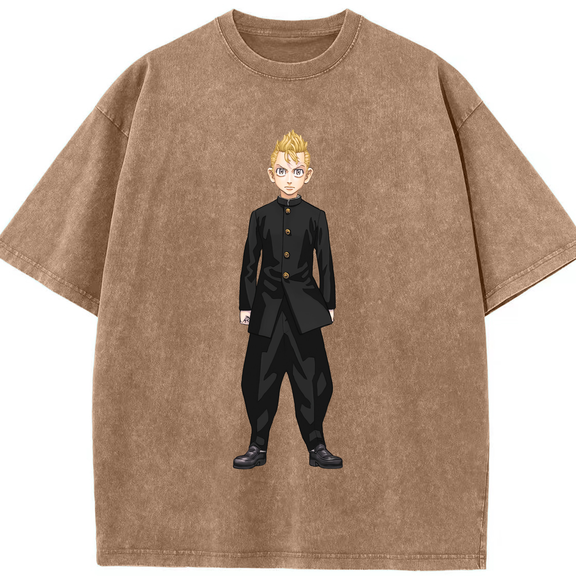 （画像用） 東京リベンジャーズ Tokyo Revengers 綿100% ヴィンテージ風 半袖Tシャツ（フロントプリント）