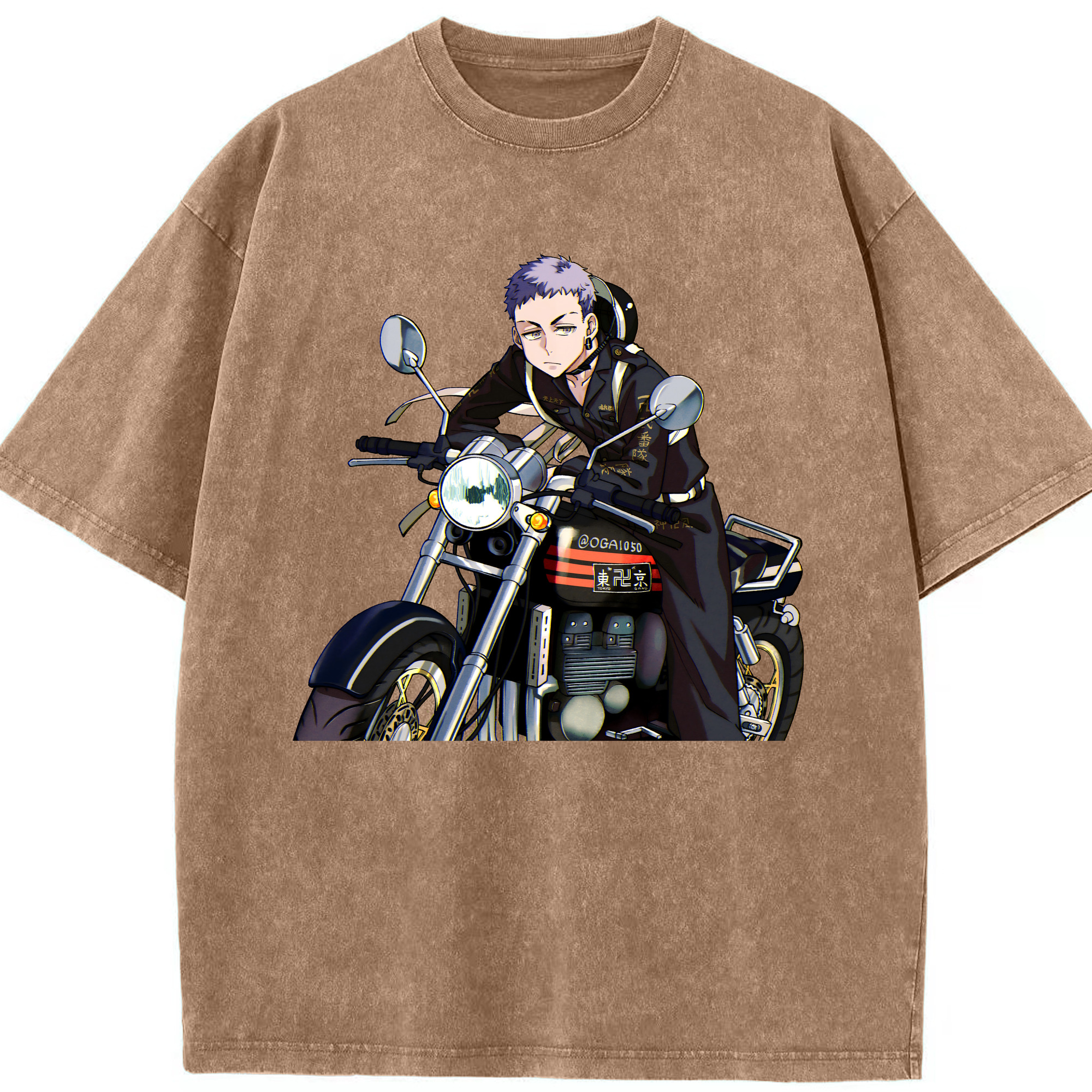 （画像用） 東京リベンジャーズ Tokyo Revengers 綿100% ヴィンテージ風 半袖Tシャツ（フロントプリント）