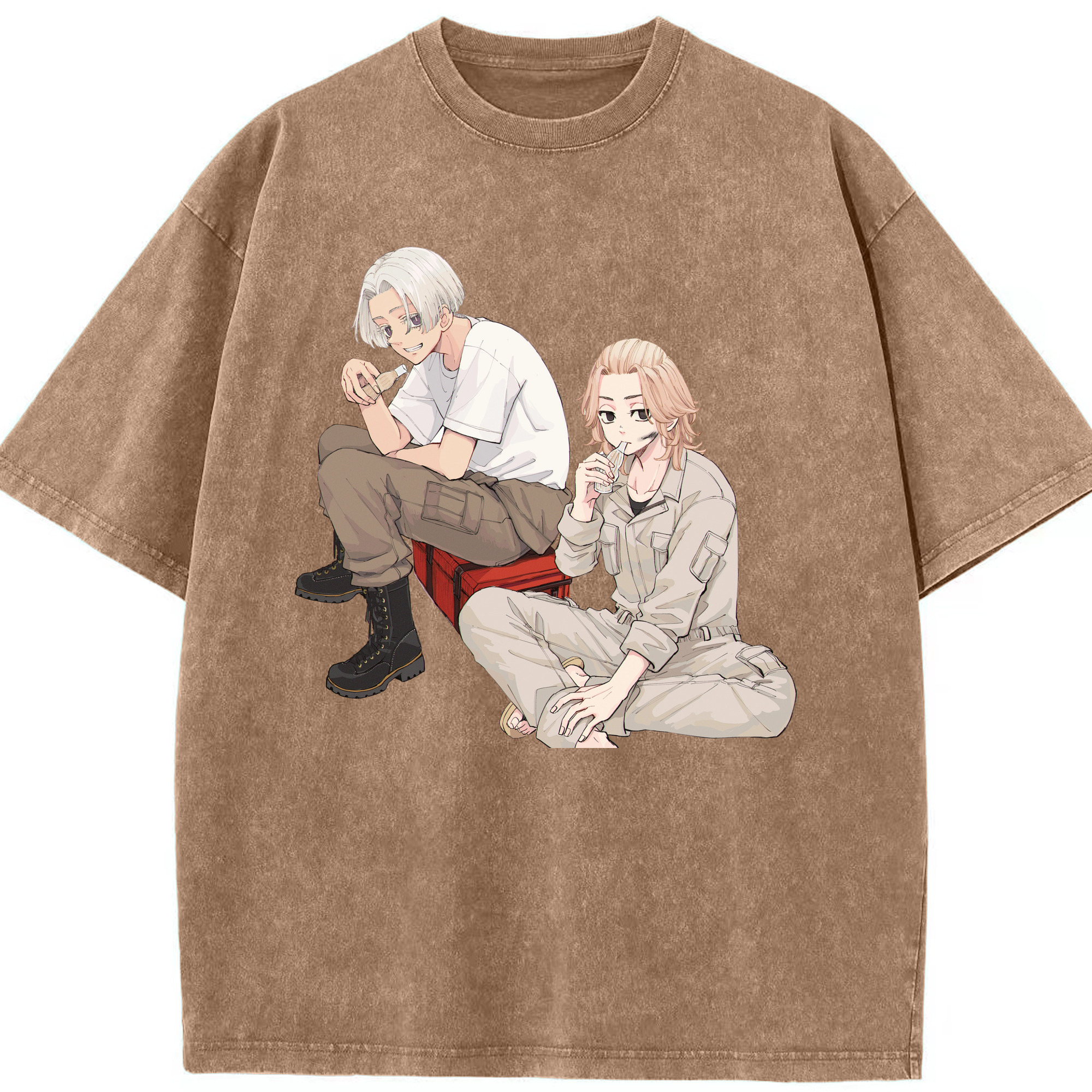 （画像用） 東京リベンジャーズ Tokyo Revengers 綿100% ヴィンテージ風 半袖Tシャツ（フロントプリント）