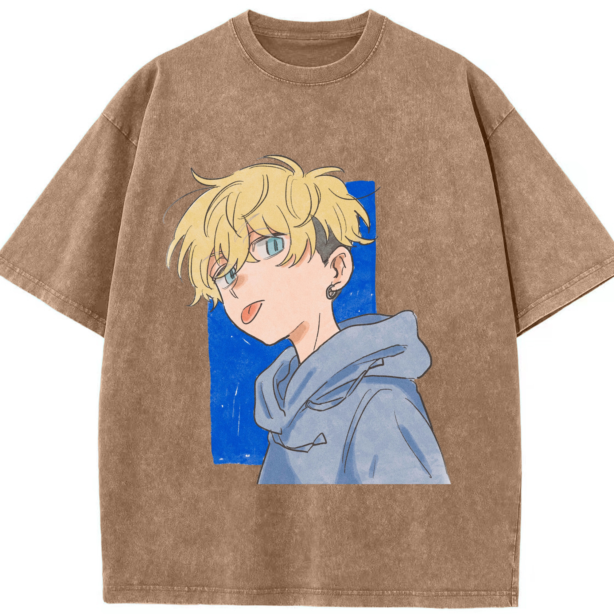 （画像用） 東京リベンジャーズ Tokyo Revengers 綿100% ヴィンテージ風 半袖Tシャツ（フロントプリント）