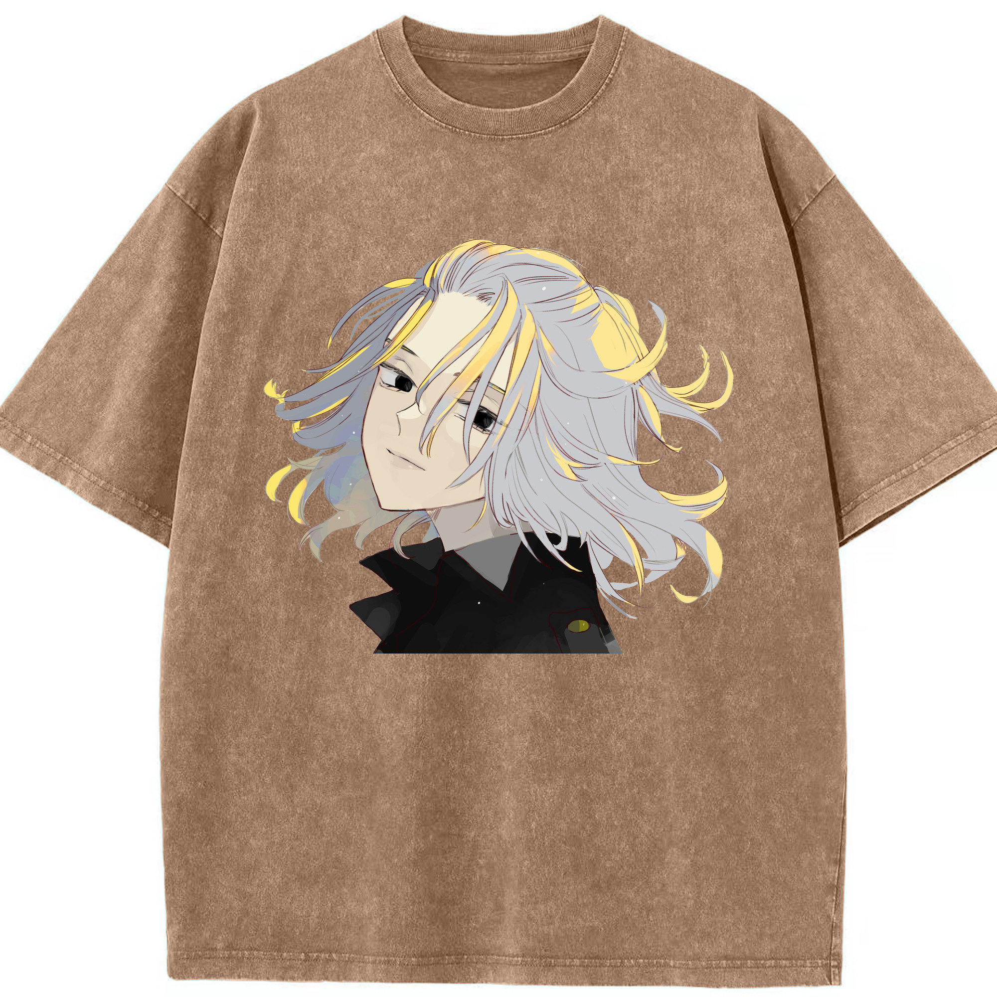 （画像用） 東京リベンジャーズ Tokyo Revengers 綿100% ヴィンテージ風 半袖Tシャツ（フロントプリント）