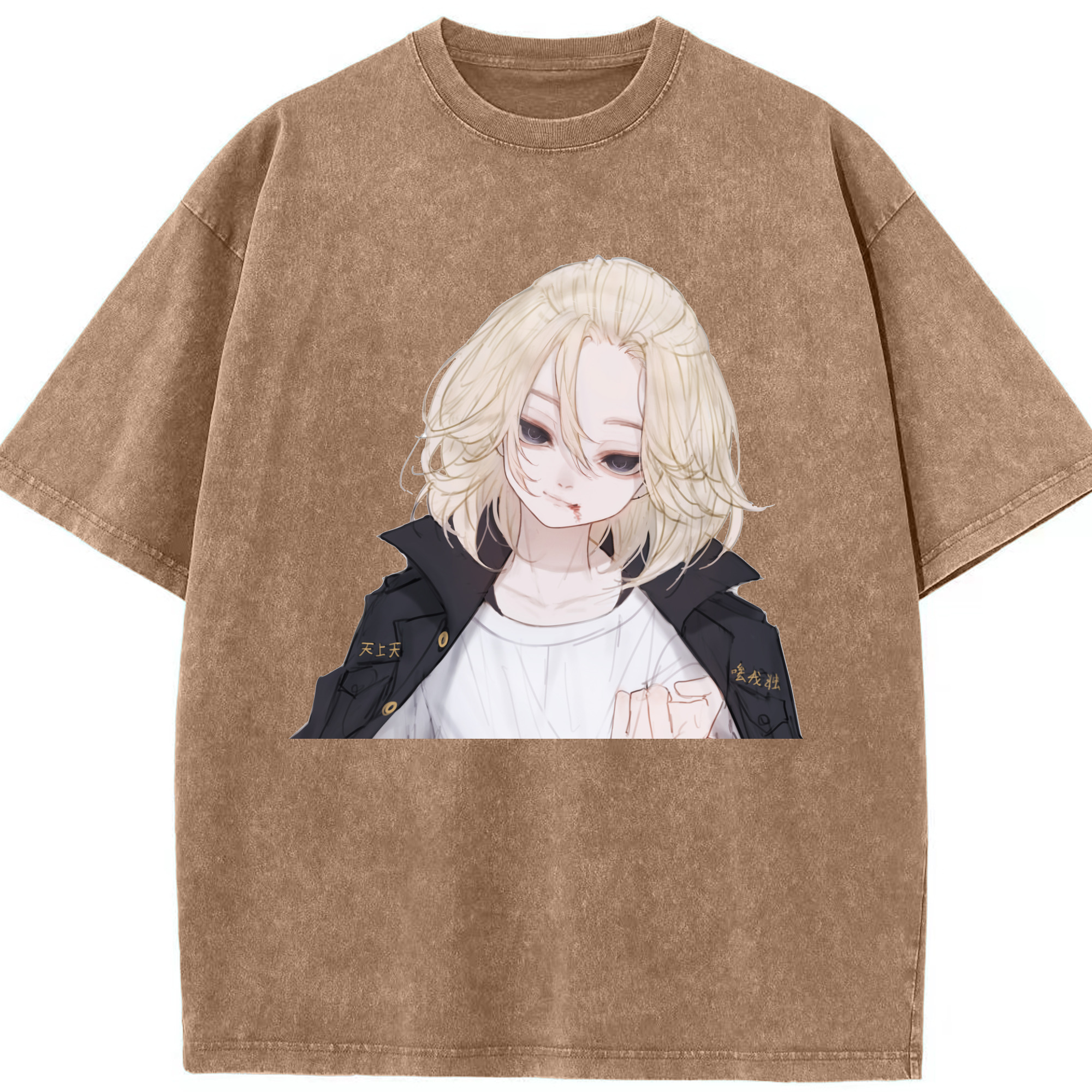 （画像用） 東京リベンジャーズ Tokyo Revengers 綿100% ヴィンテージ風 半袖Tシャツ（フロントプリント）