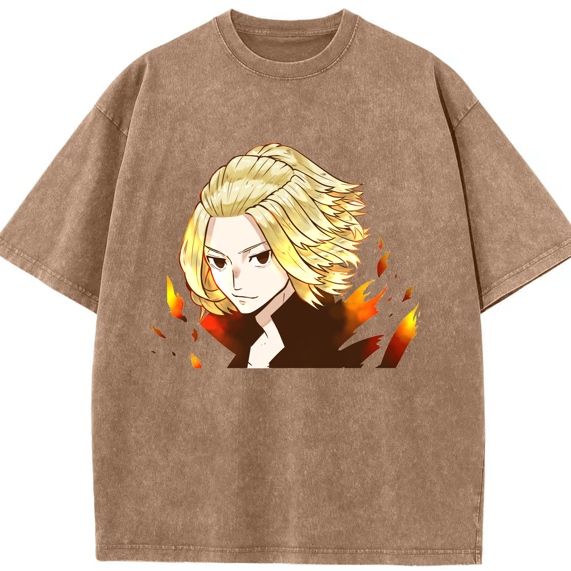 （画像用） 東京リベンジャーズ Tokyo Revengers 綿100% ヴィンテージ風 半袖Tシャツ（フロントプリント）